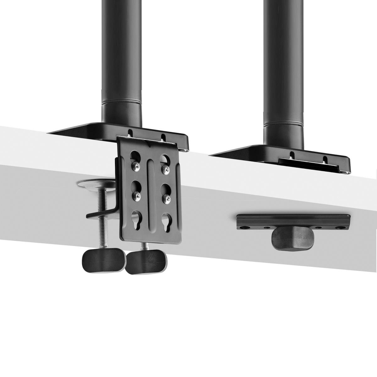 Monitor Desk Mount For Up To 49in Ultrawide Curved Screens Max 44lb - Mechanical Spring Arm - C-clamp/grommet - Tool-less Adjustment