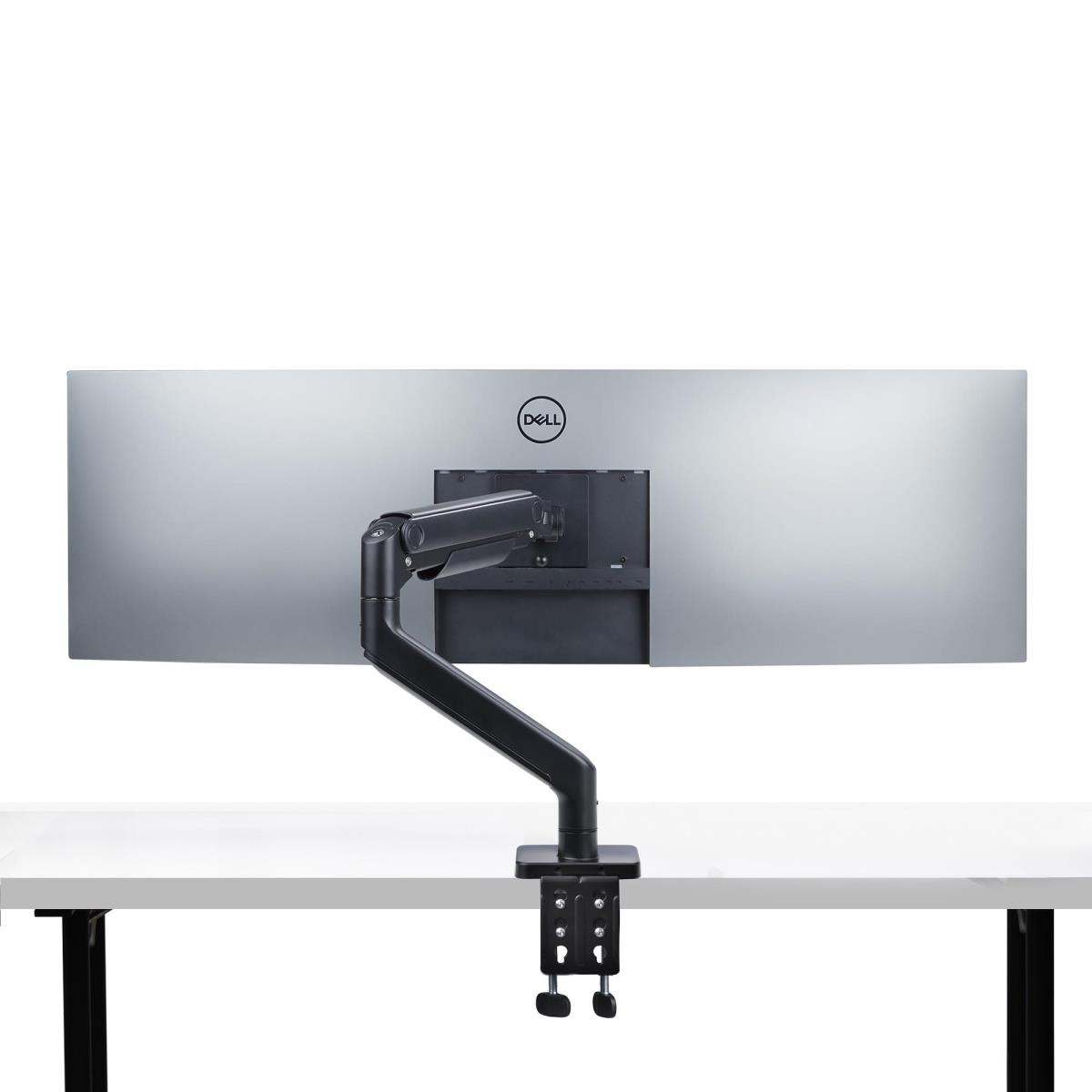 Monitor Desk Mount For Up To 49in Ultrawide Curved Screens Max 44lb - Mechanical Spring Arm - C-clamp/grommet - Tool-less Adjustment