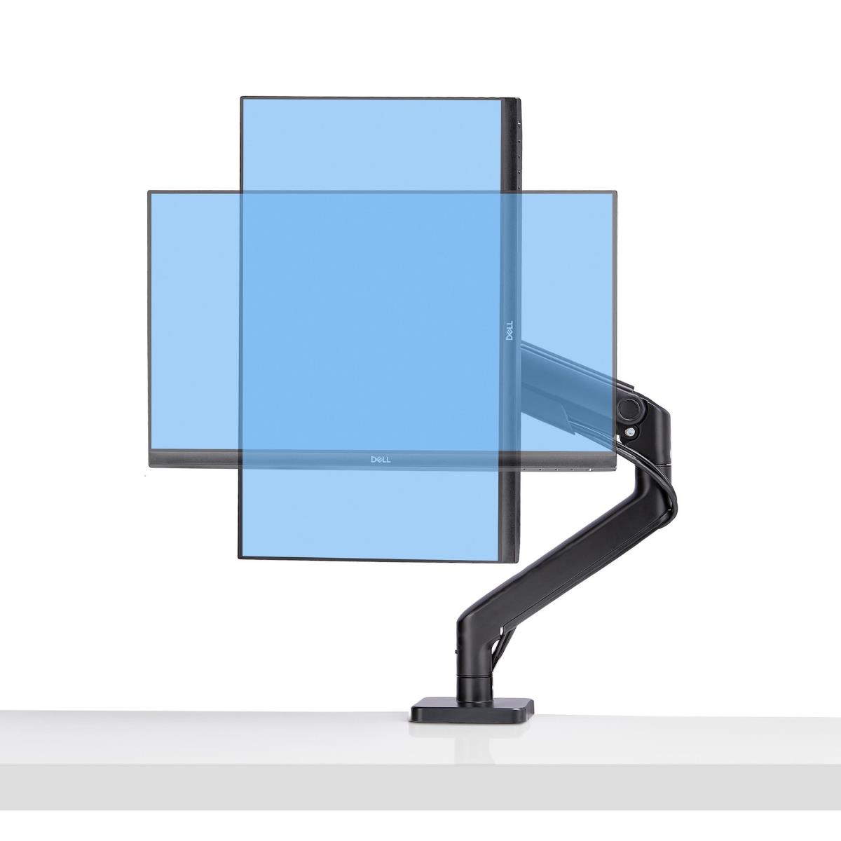 Monitor Desk Mount For Up To 49in Ultrawide Curved Screens Max 44lb - Mechanical Spring Arm - C-clamp/grommet - Tool-less Adjustment