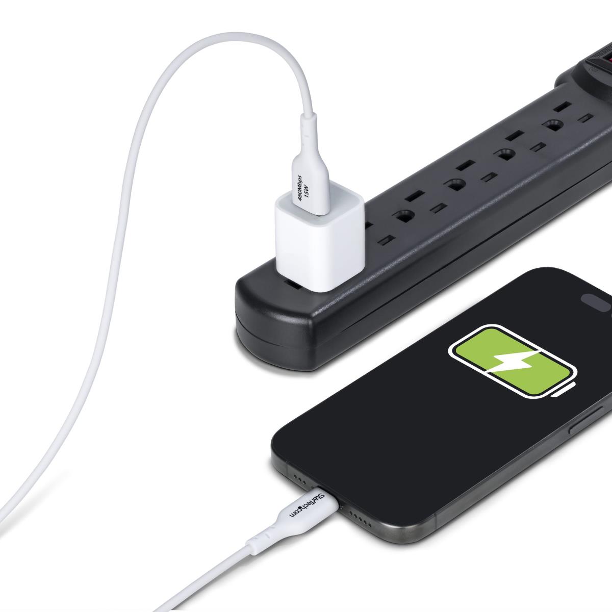 USB-a To USB-c Cable Charger Cord USB 2.0 Data Transfer 3m White