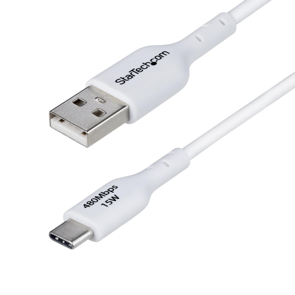 USB-a To USB-c Cable Charger Cord USB 2.0 Data Transfer 1m White