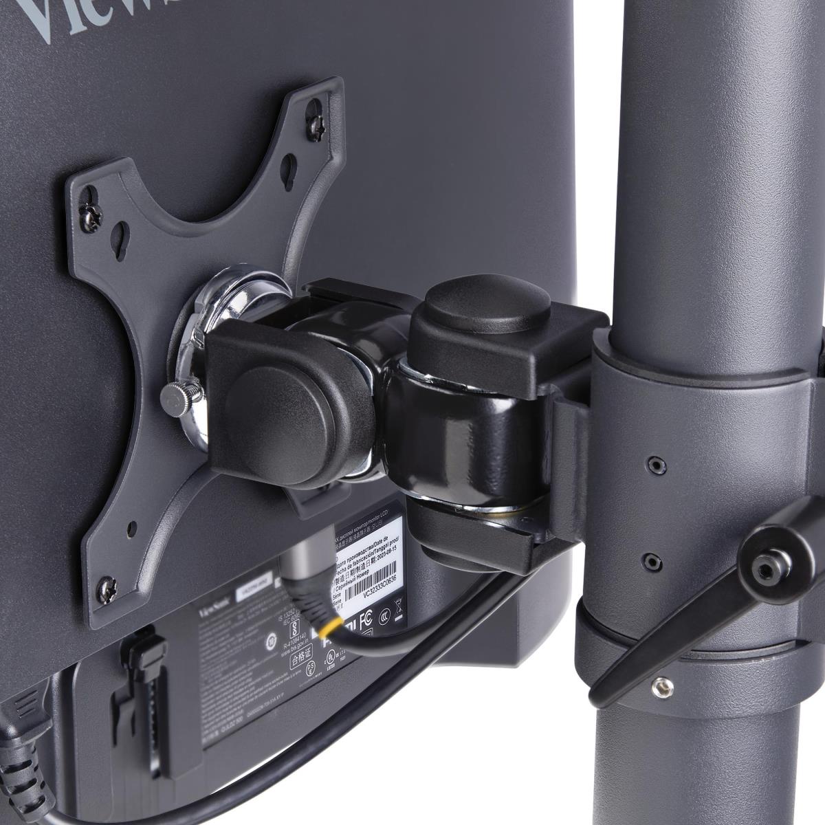 Desk Mount Dual Vertical Monitor