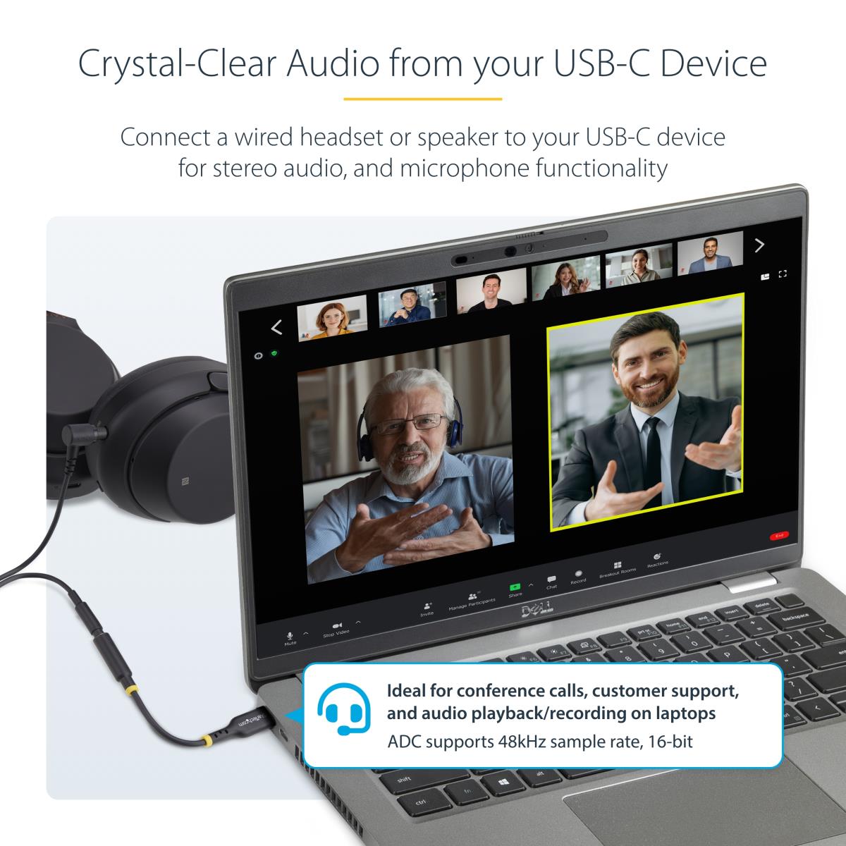 USB-c Audio Adapter To 3.5mm Trrs Jack