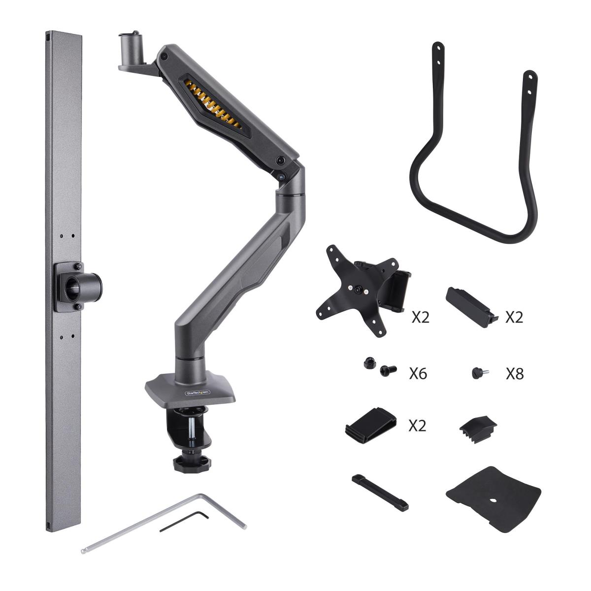 Desk Mount Dual Monitor Arm W/crossbar