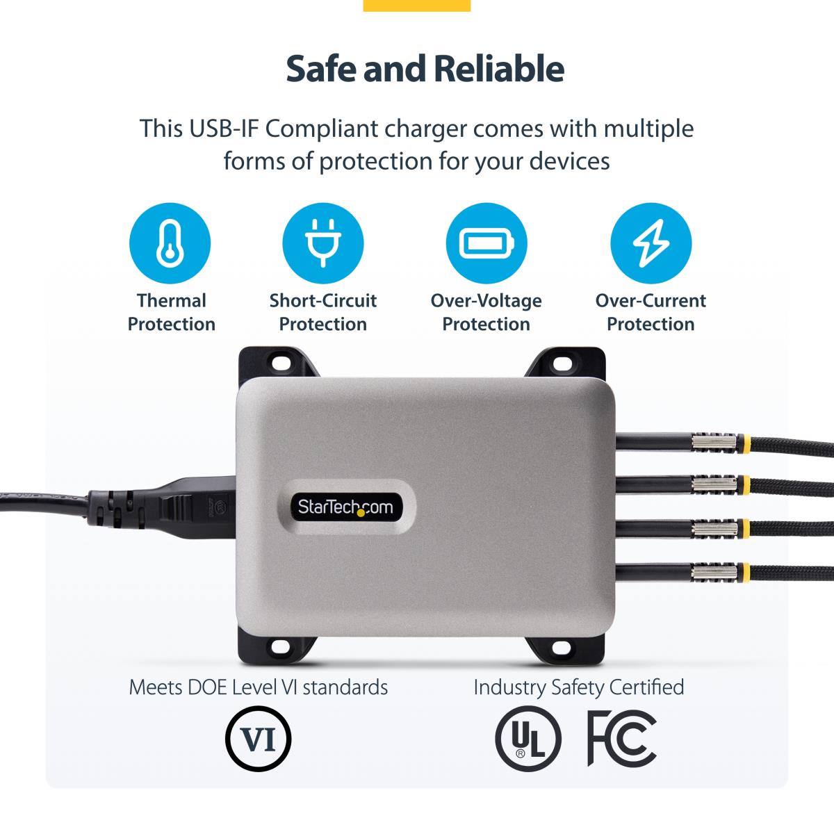 Multi-device USB-c Charger 4-port