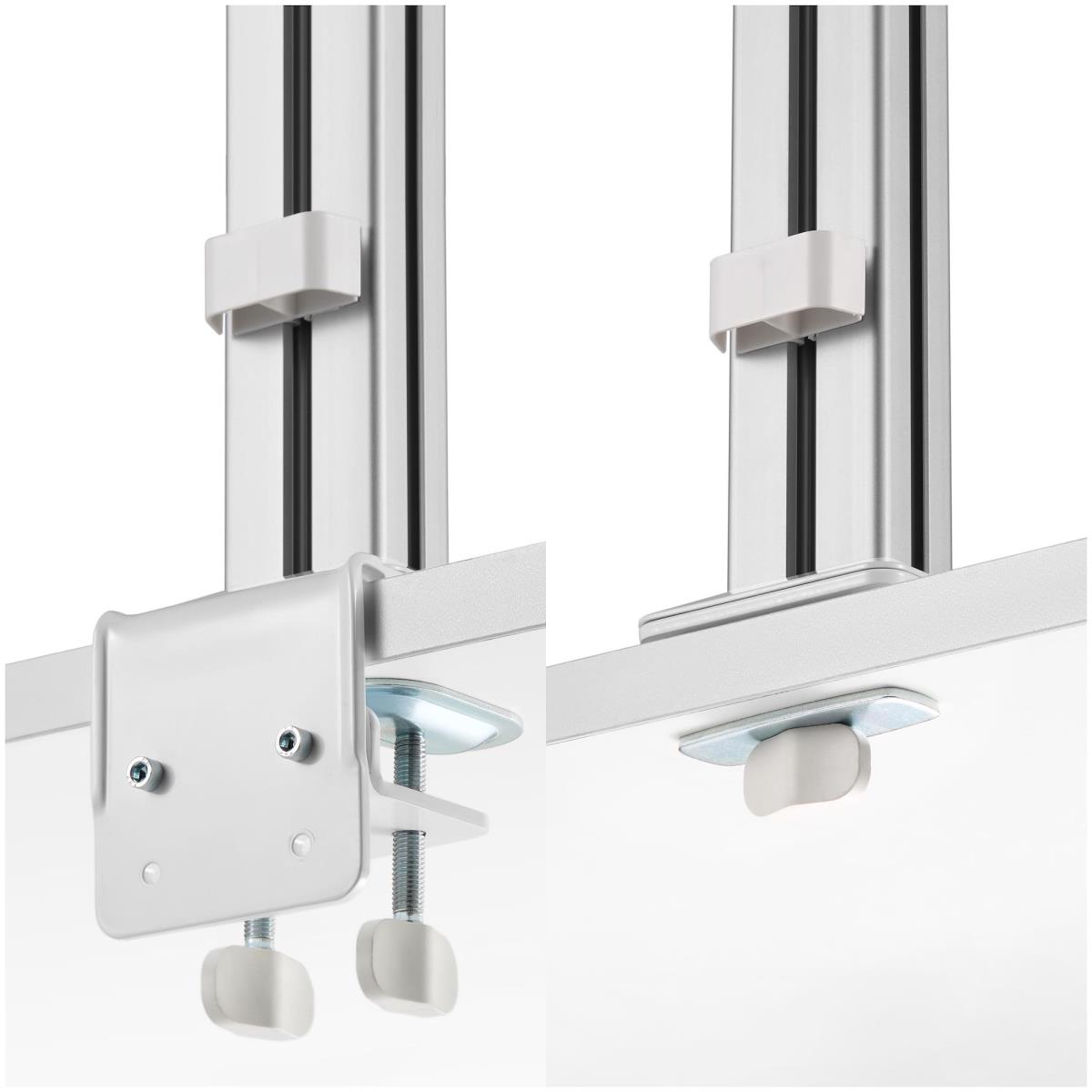 Six-monitor Desk Mount Crossbar - Max 32in Screens/17.6lb Each/v