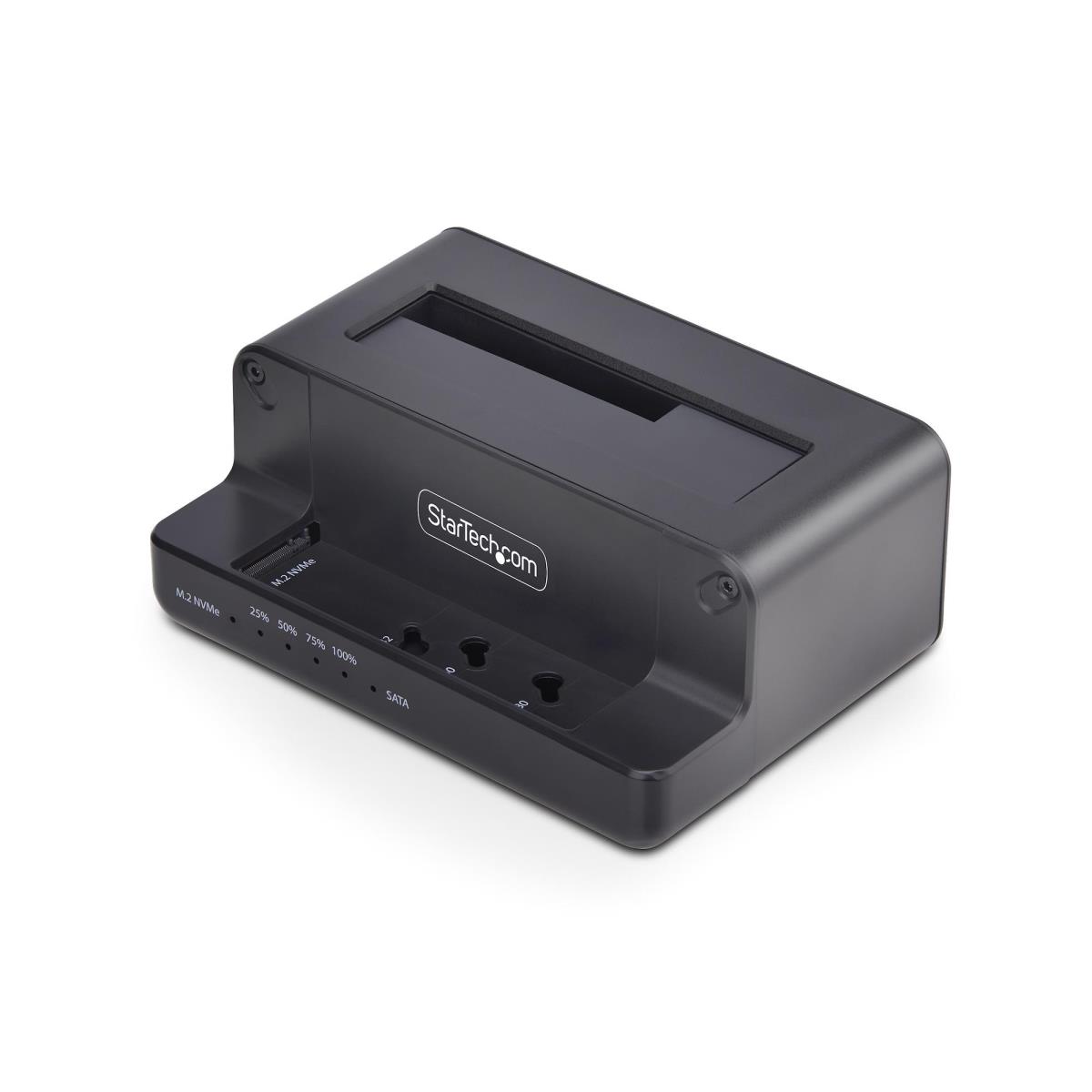 SATA Drive Duplicator - M.2 Nvme To 2.5/3.5in Dual Bay Standalone SSD Cloner/drive Dock, Bidirectional Nvme To SATA / SATA To Nvme