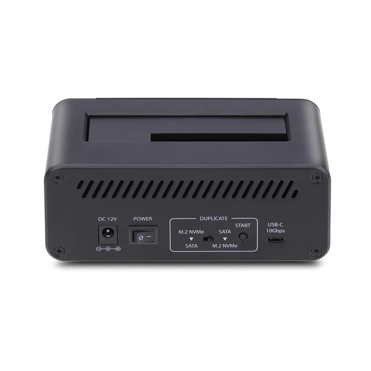 SATA Drive Duplicator - M.2 Nvme To 2.5/3.5in Dual Bay Standalone SSD Cloner/drive Dock, Bidirectional Nvme To SATA / SATA To Nvme