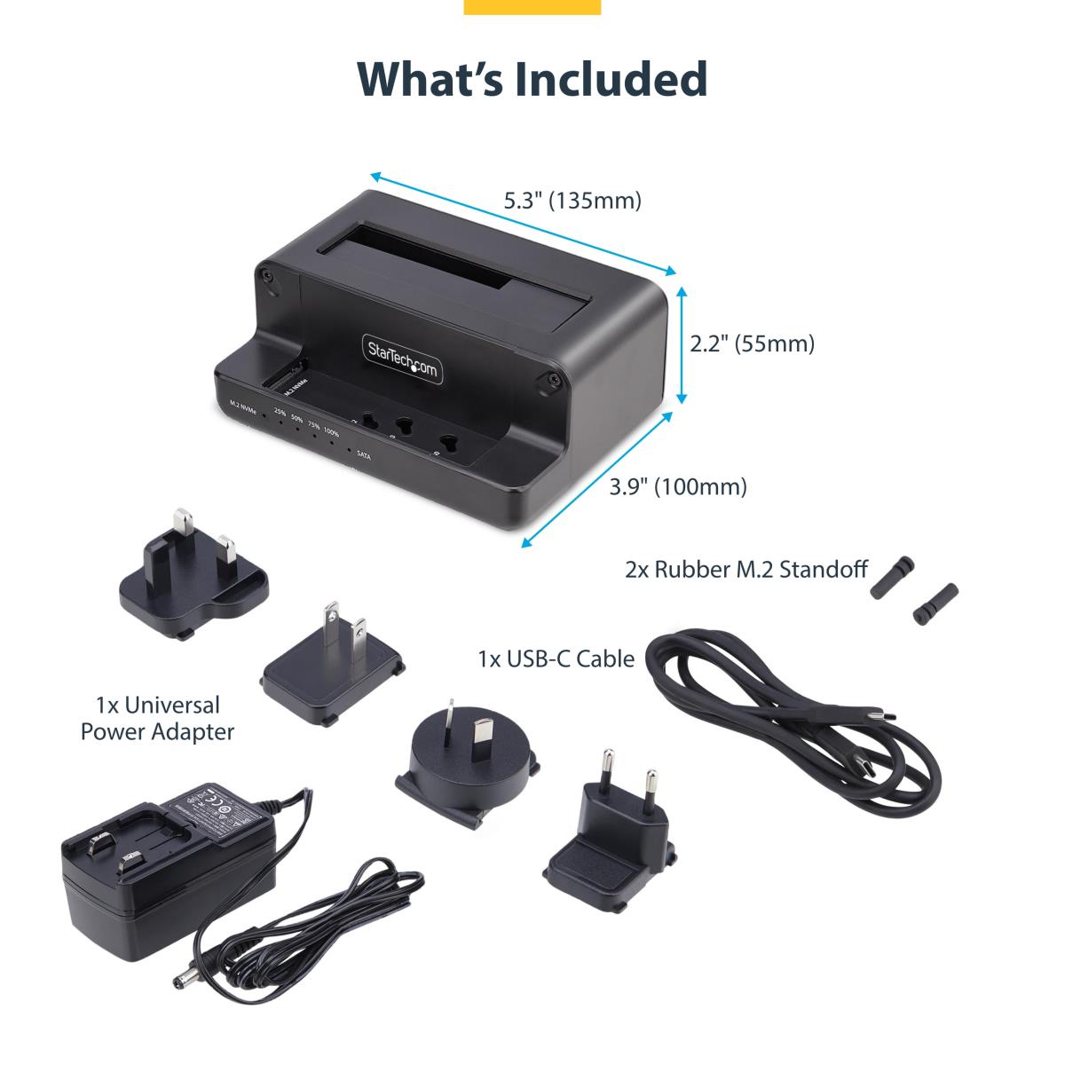 SATA Drive Duplicator - M.2 Nvme To 2.5/3.5in Dual Bay Standalone SSD Cloner/drive Dock, Bidirectional Nvme To SATA / SATA To Nvme