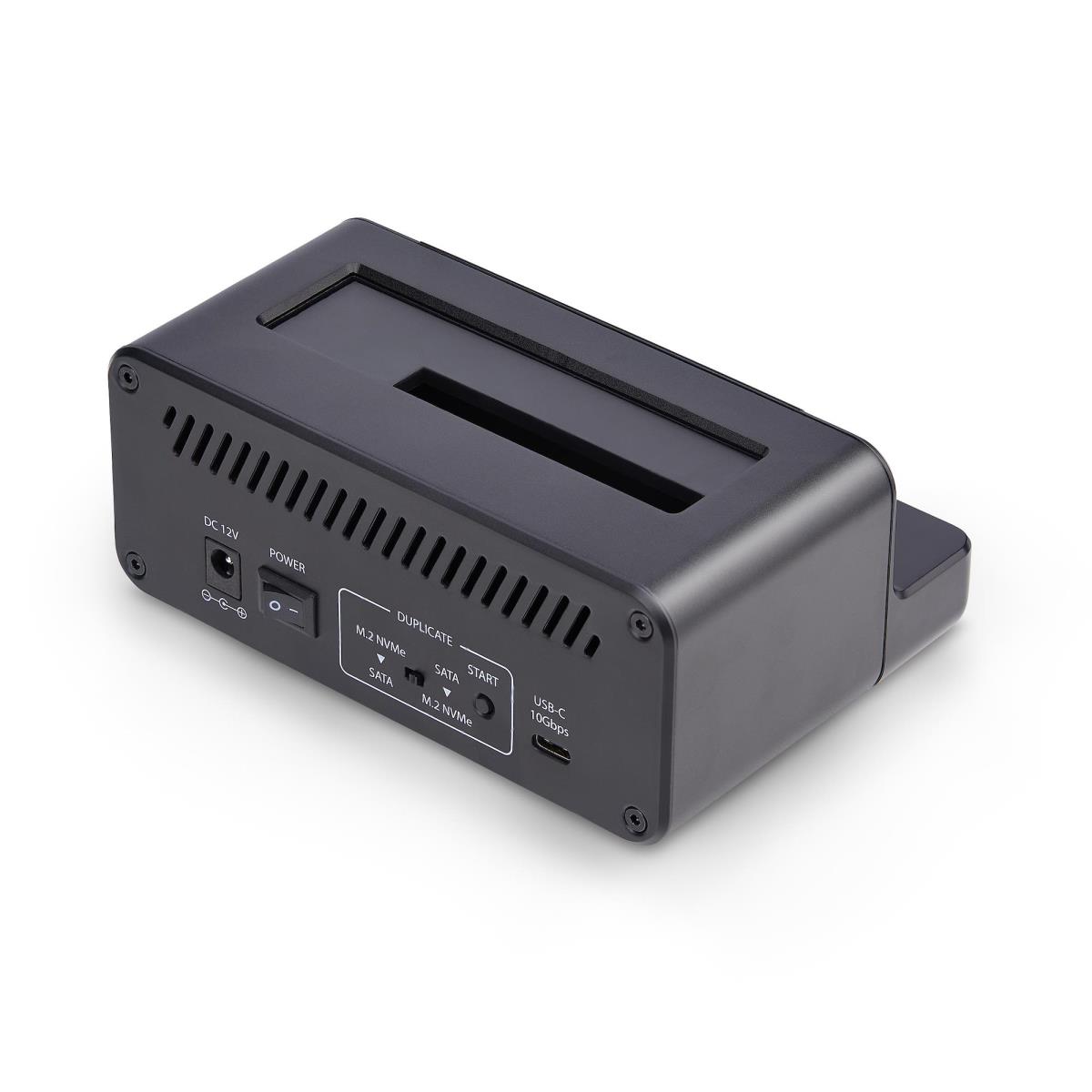 SATA Drive Duplicator - M.2 Nvme To 2.5/3.5in Dual Bay Standalone SSD Cloner/drive Dock, Bidirectional Nvme To SATA / SATA To Nvme