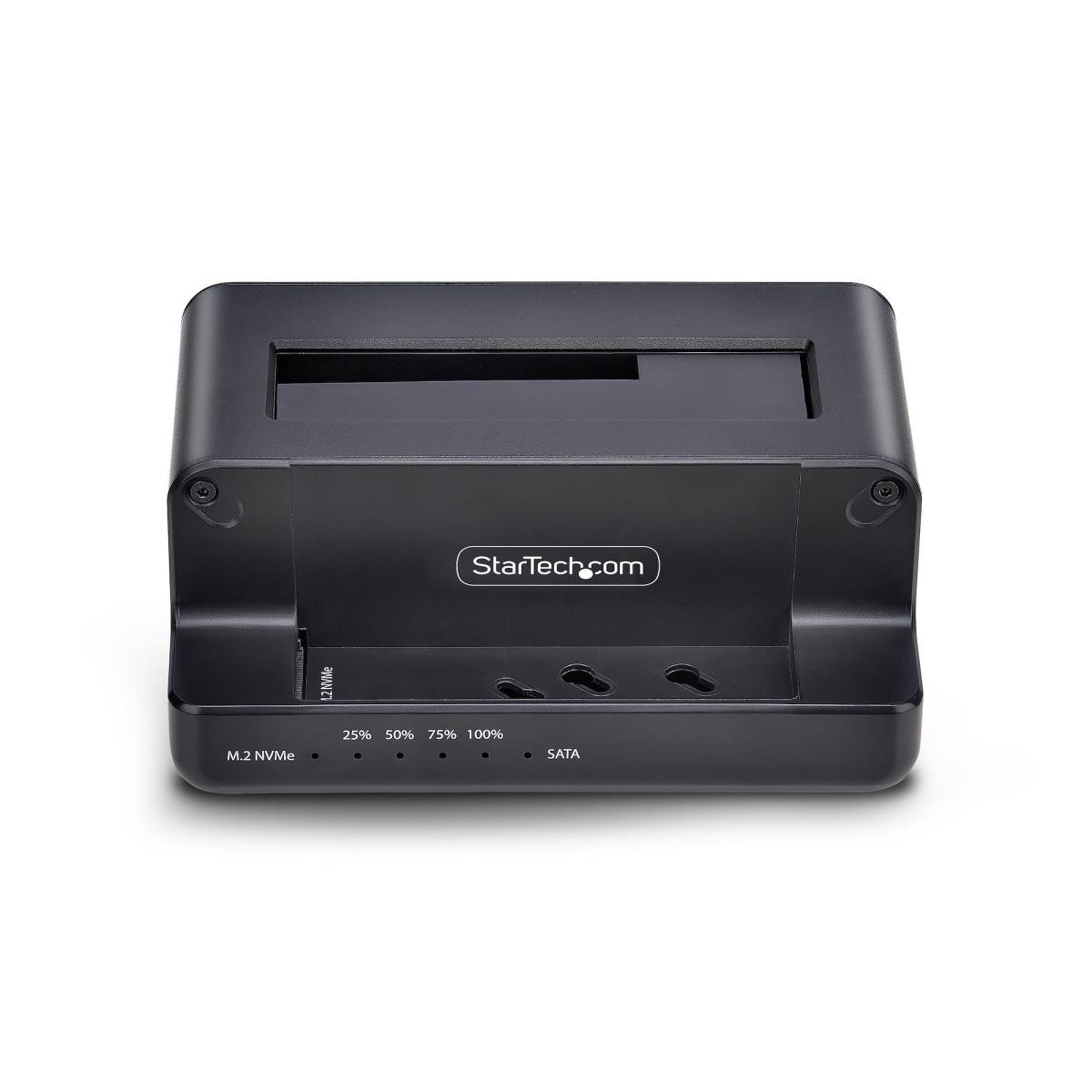 SATA Drive Duplicator - M.2 Nvme To 2.5/3.5in Dual Bay Standalone SSD Cloner/drive Dock, Bidirectional Nvme To SATA / SATA To Nvme