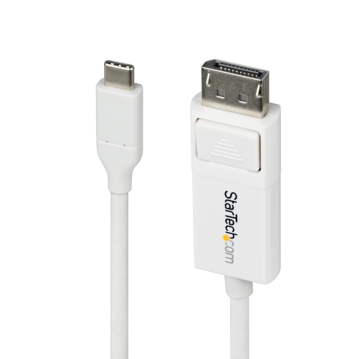 USB-c To DisplayPort Adapter Cable - 4k 60hz - 2m White