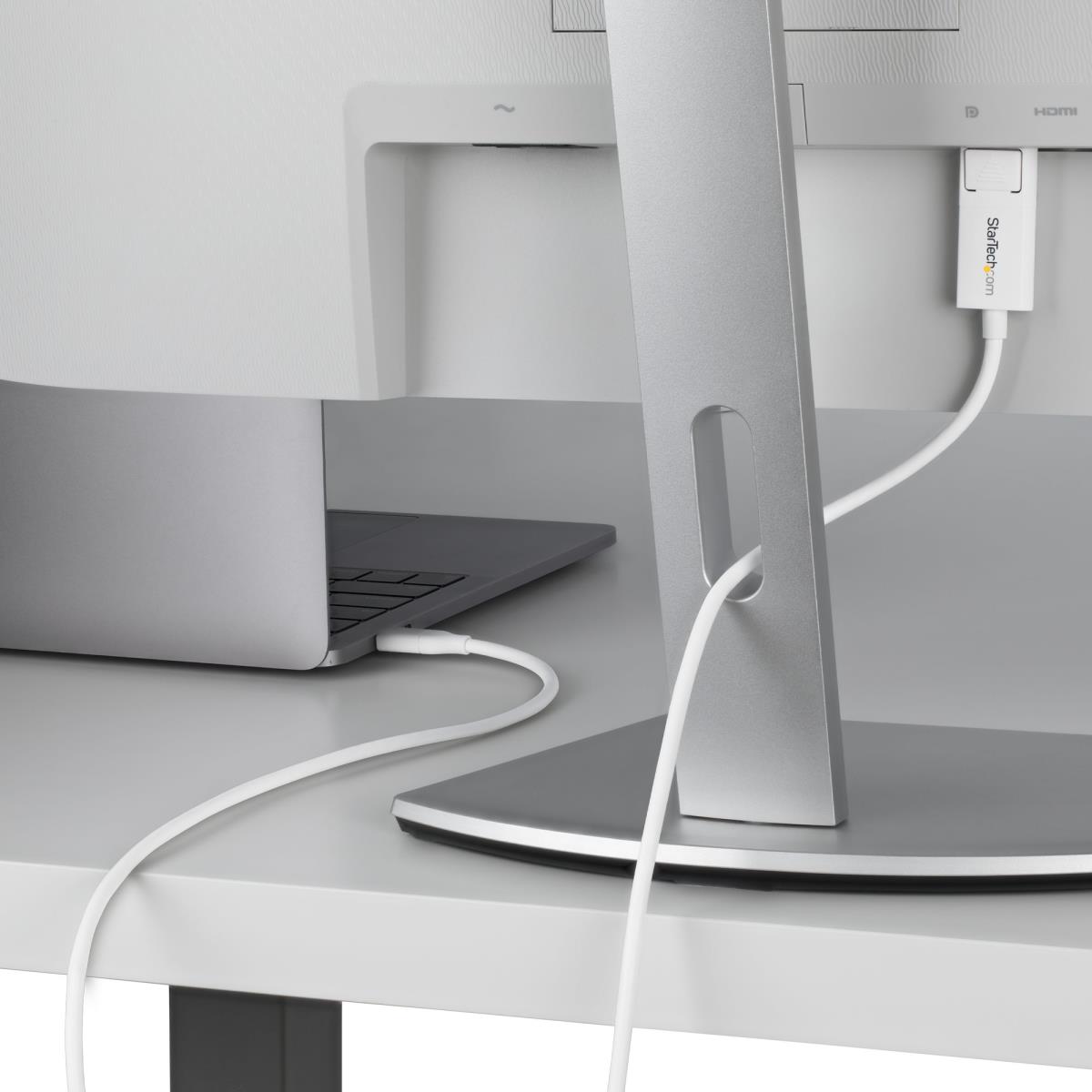 USB-c To DisplayPort Adapter Cable - 4k 60hz - 2m White