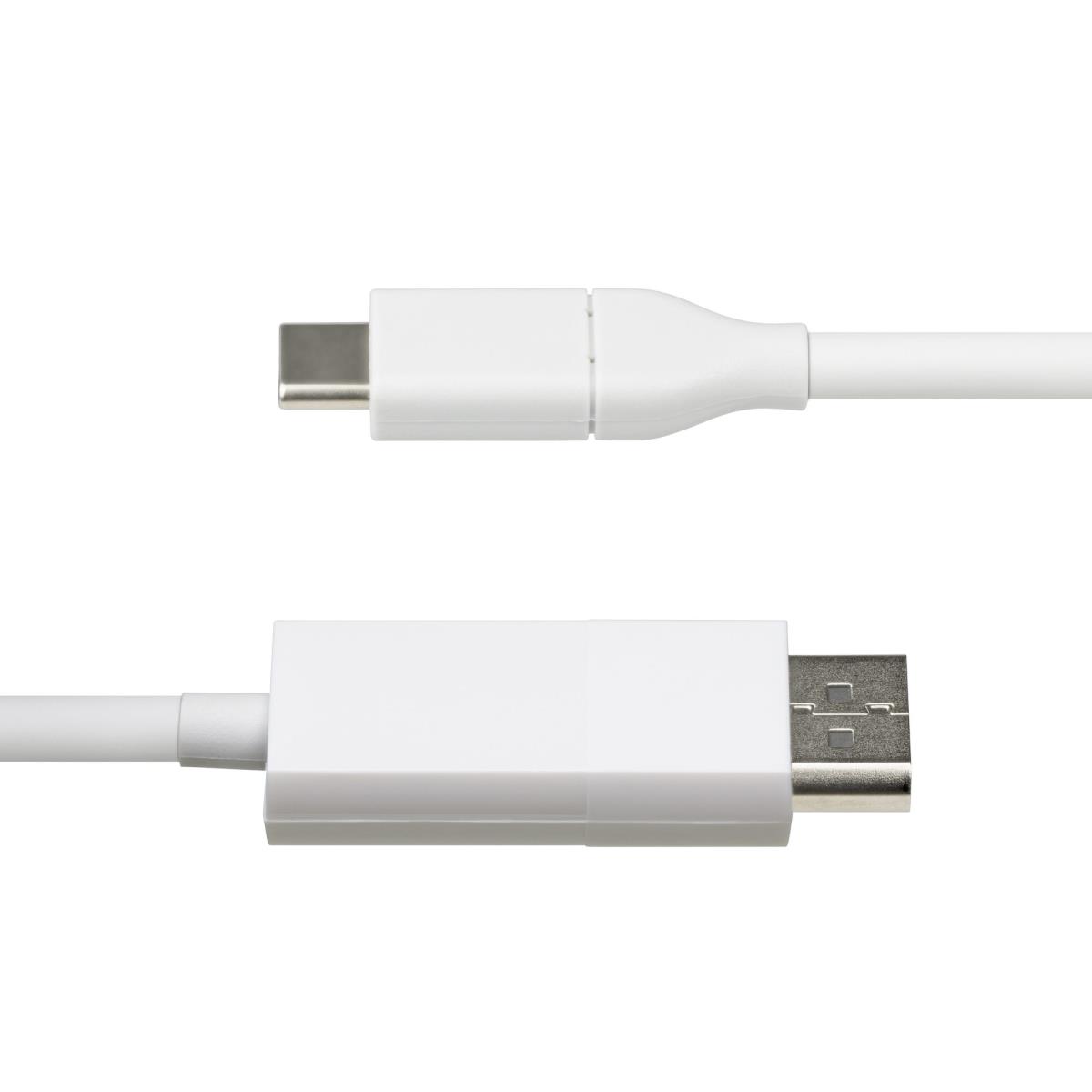 USB-c To DisplayPort Adapter Cable - 4k 60hz - 2m White