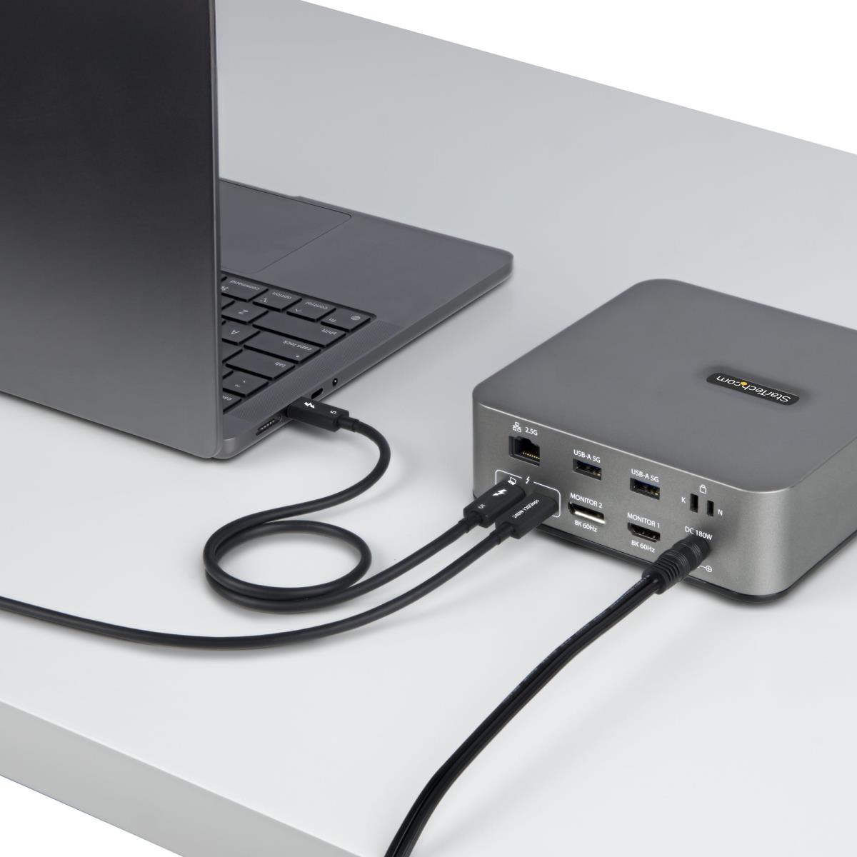 Thunderbolt 5 Cable, 80gbps/up To 120gbps, 240w Pd, 8k 60hz, Certified Thunderbolt Cable 1m