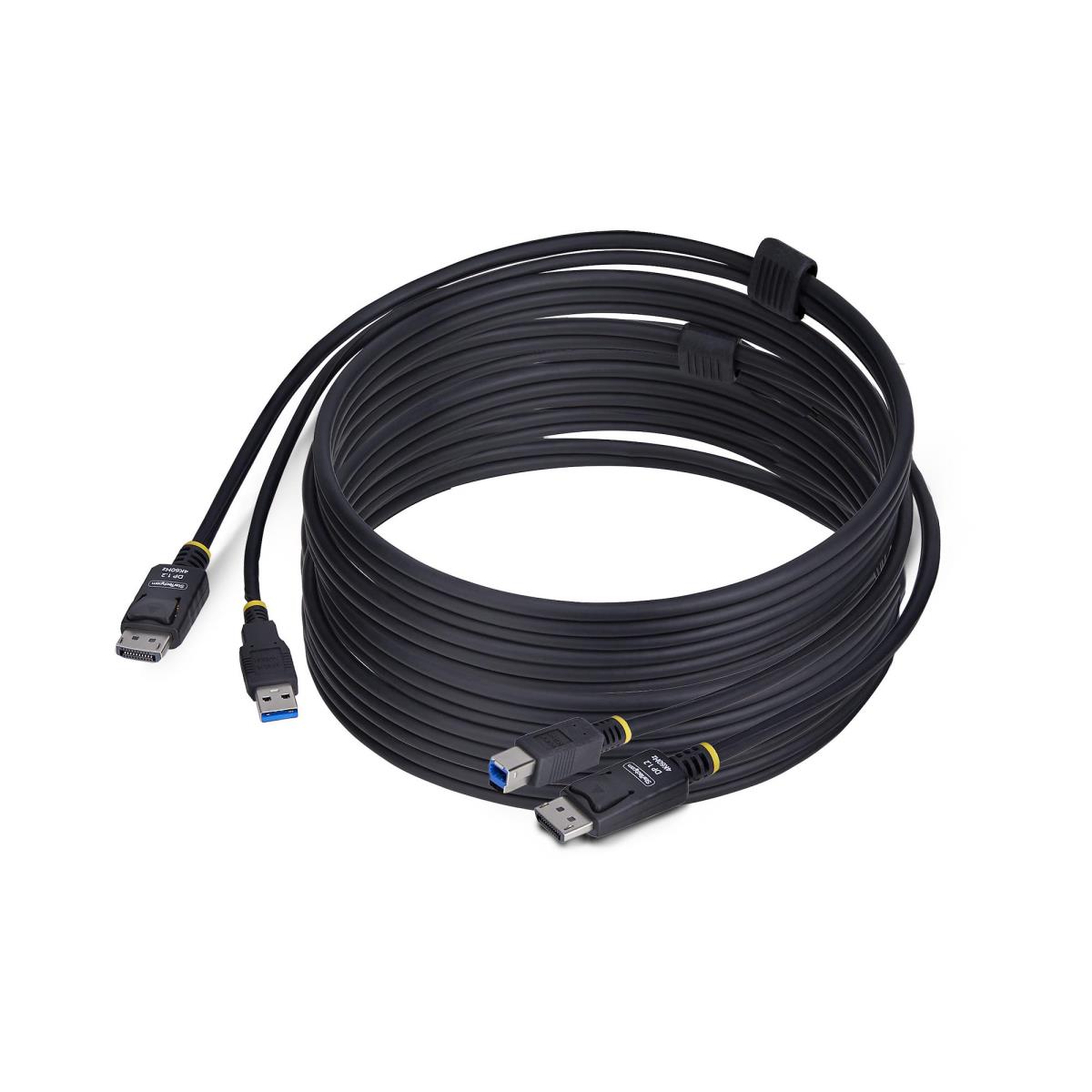 DisplayPort And USB 5gbps KVM Cable 4k 60hz, Universally Compatible Dp 1.2/USB 3.0 3m