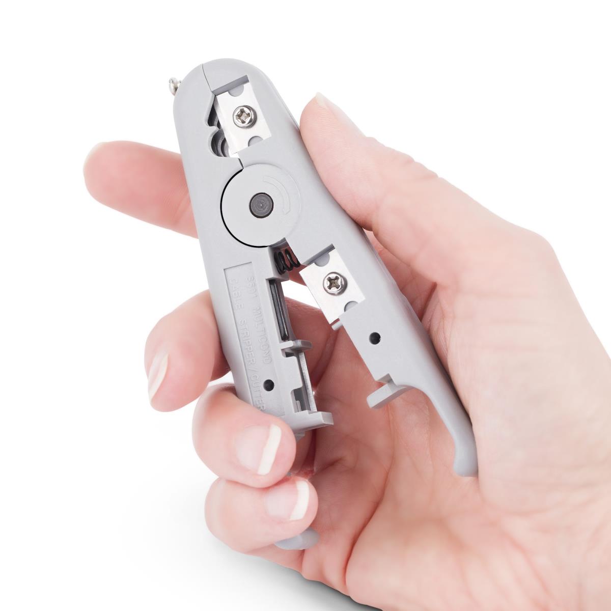 Network Cable Stripper And Cutter, Professional Wire Stripper For Utp/ftp/stp/coax Cables, Rotary Wire Stripping And Cutting Tool