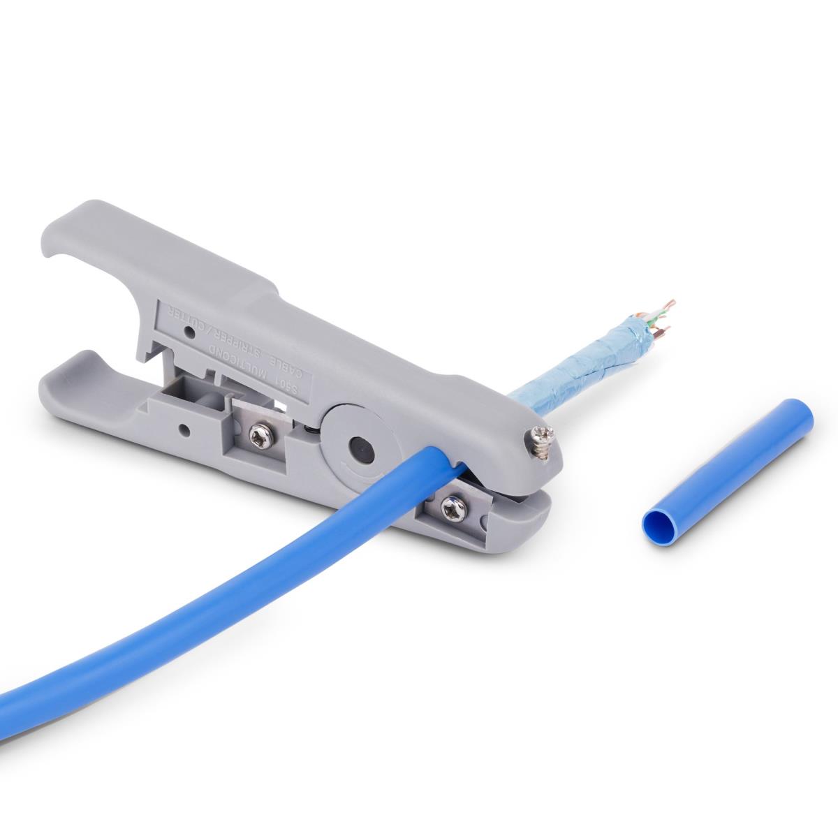 Network Cable Stripper And Cutter, Professional Wire Stripper For Utp/ftp/stp/coax Cables, Rotary Wire Stripping And Cutting Tool
