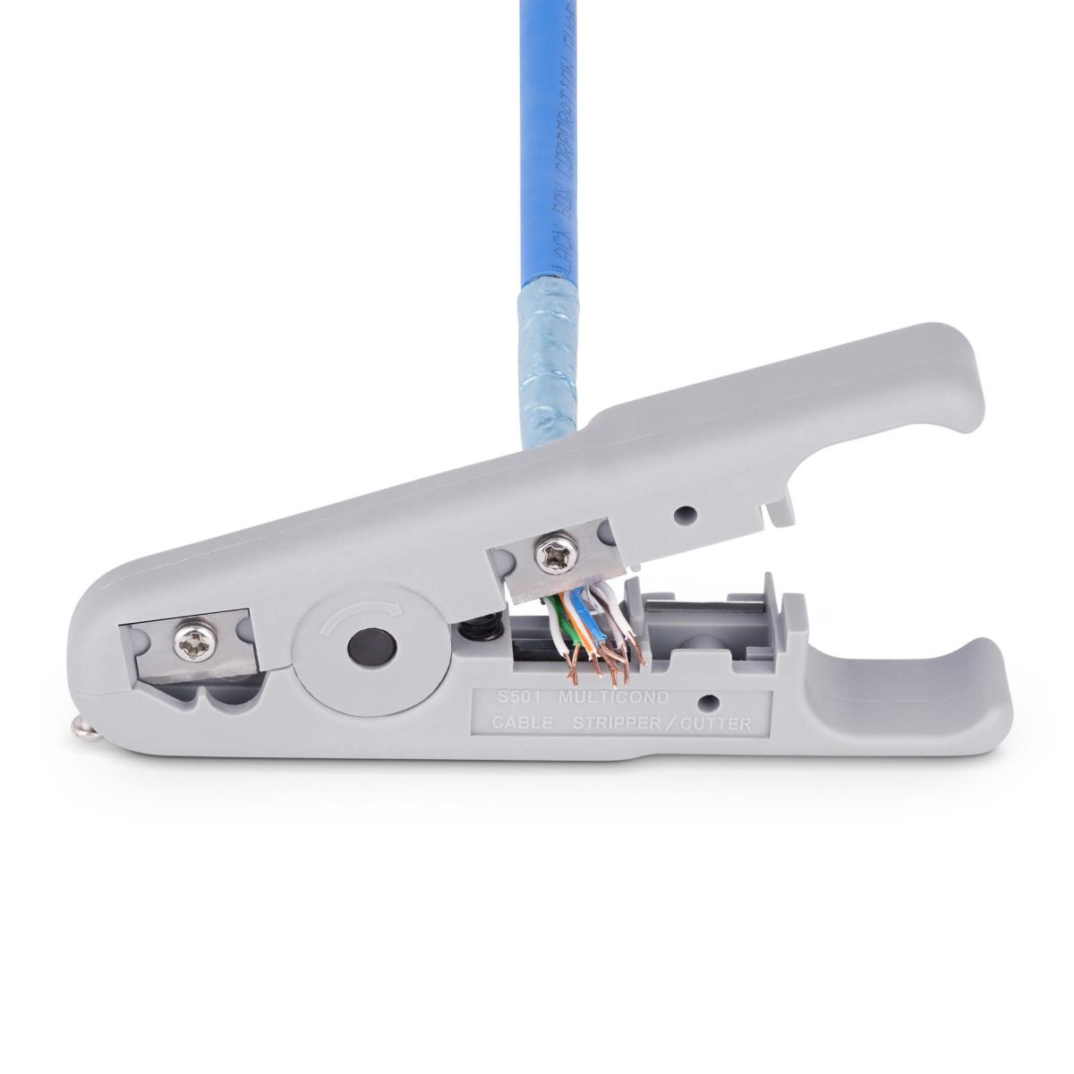 Network Cable Stripper And Cutter, Professional Wire Stripper For Utp/ftp/stp/coax Cables, Rotary Wire Stripping And Cutting Tool