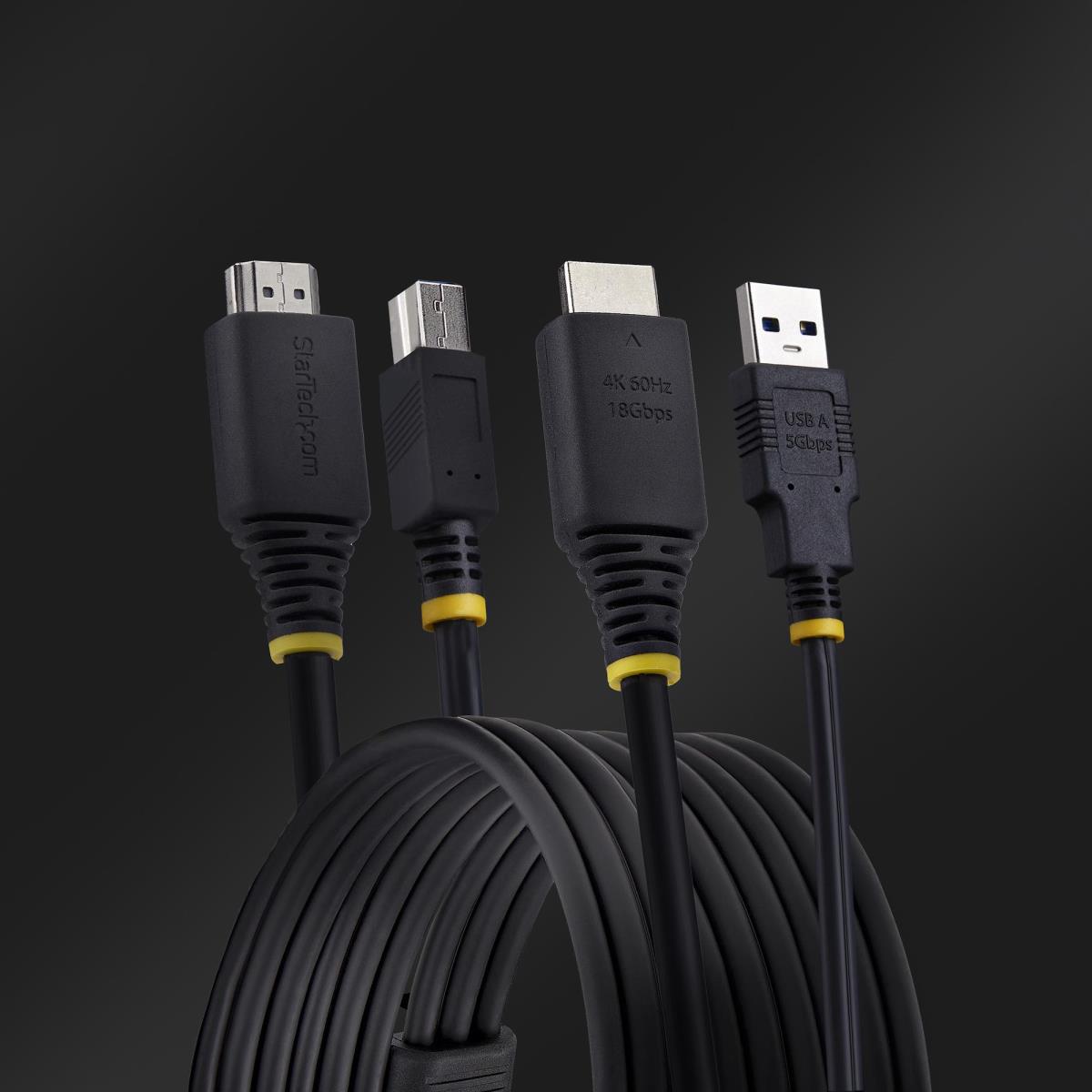 Hdmi And USB 5gbps KVM Cable, 4k 60hz, Hdmi 2.0 And USB Combo Cable For KVM Switches 1.8m