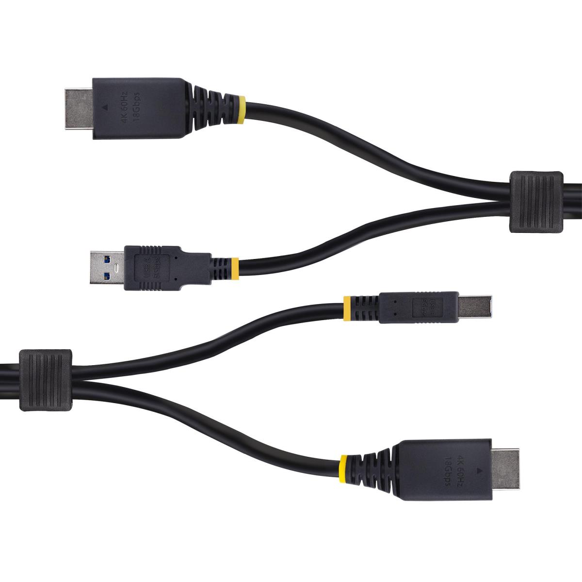 Hdmi And USB 5gbps KVM Cable, 4k 60hz, Hdmi 2.0 And USB Combo Cable For KVM Switches 1.8m