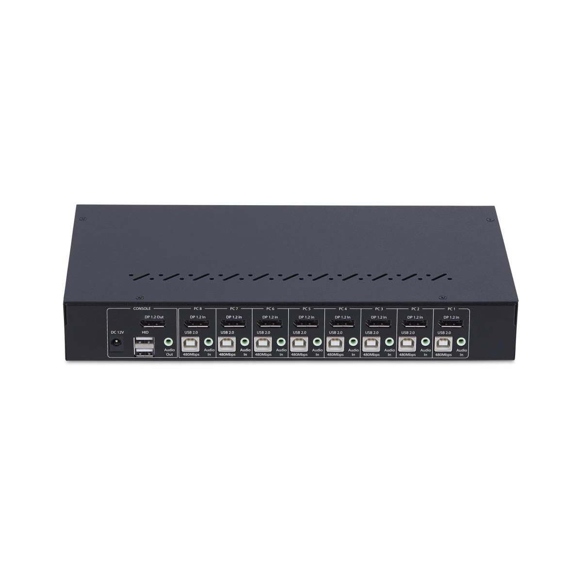 DisplayPort KVM Switch 8-port With 1u Rack Mount Kit
