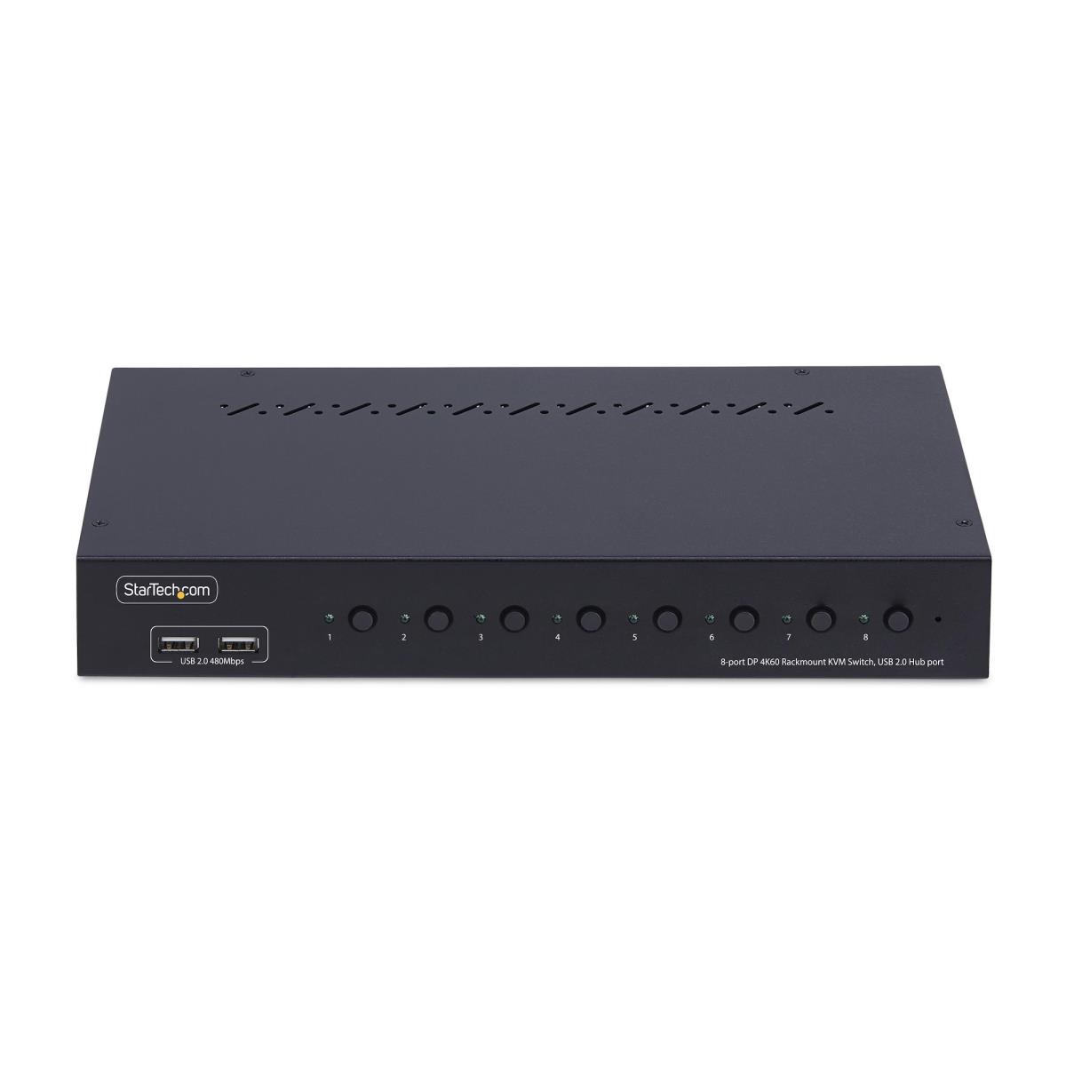 DisplayPort KVM Switch 8-port With 1u Rack Mount Kit