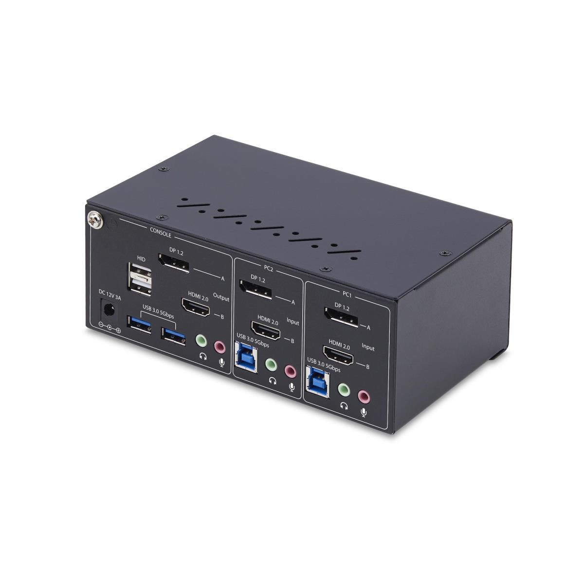 Dual-monitor DisplayPort 2-port And Hdmi KVM Switch