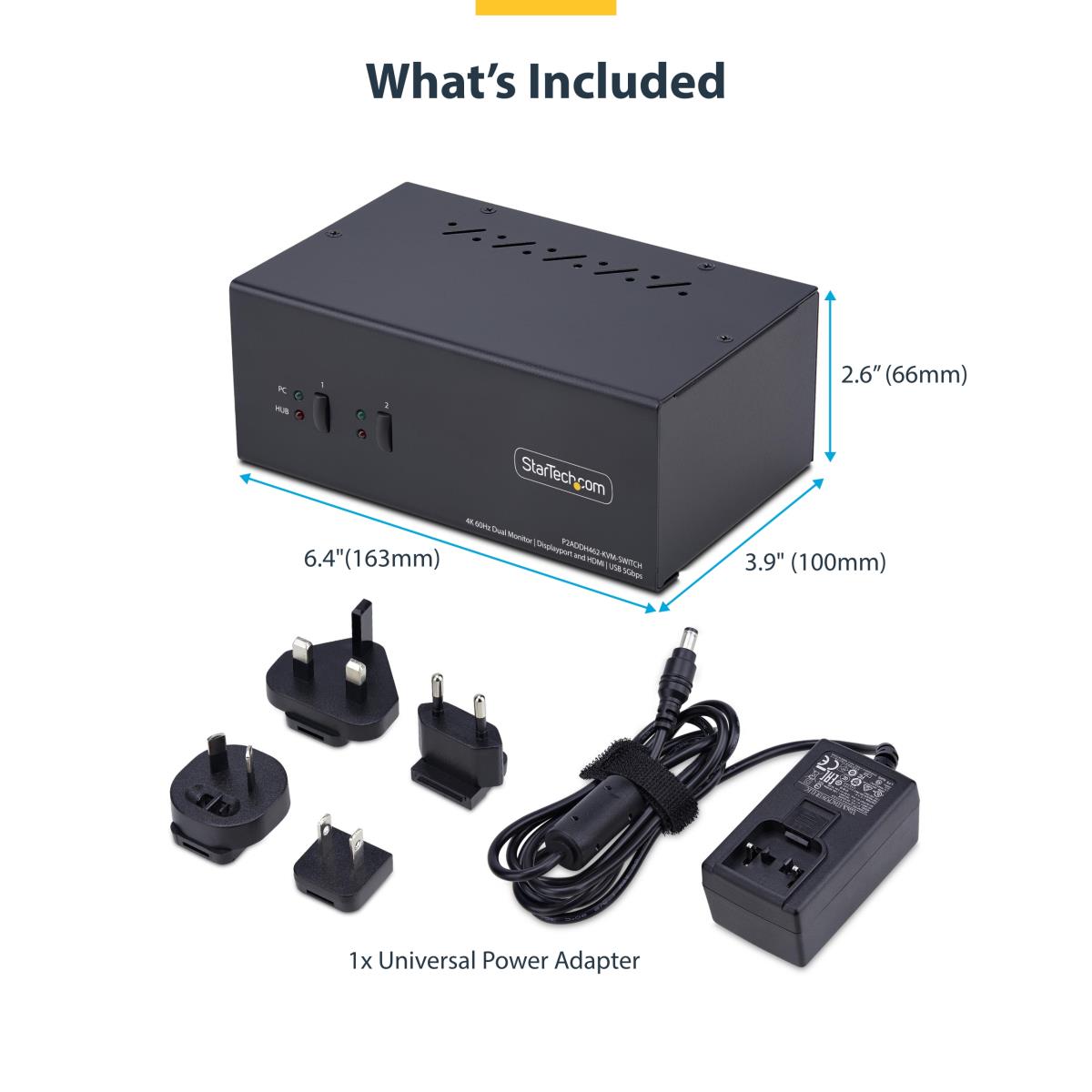 Dual-monitor DisplayPort 2-port And Hdmi KVM Switch