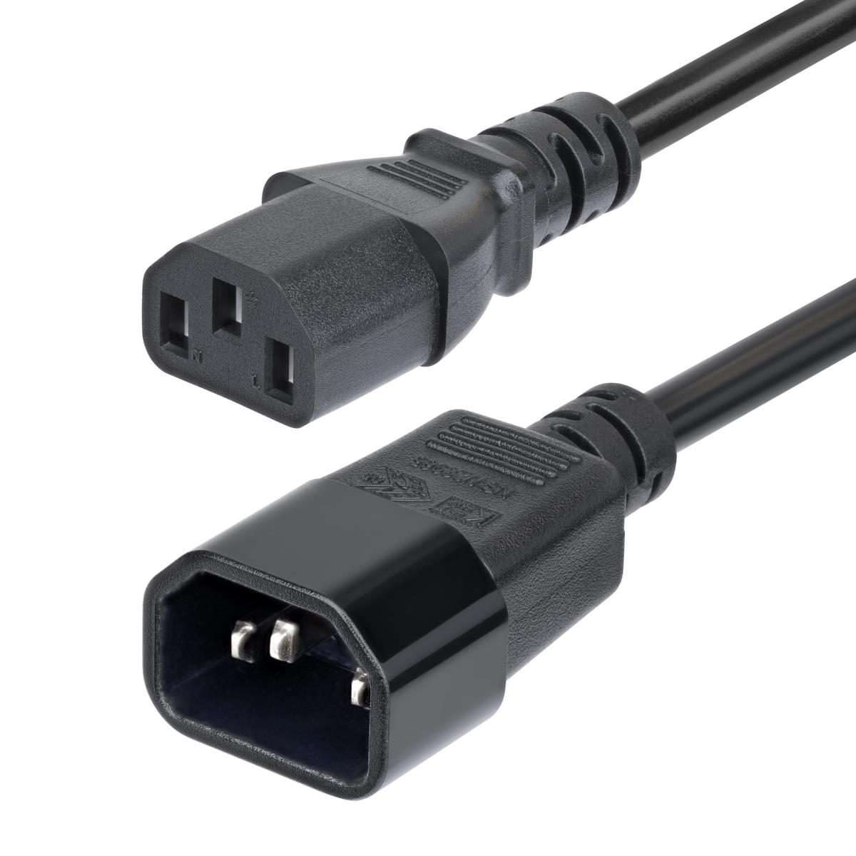 Power Extension Cord, C14 To C13 15a 250v, 14awg 4.5m