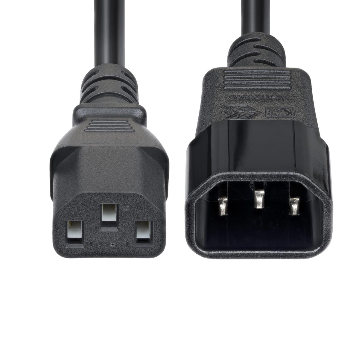 Power Extension Cord, C14 To C13 15a 250v, 14awg 4.5m
