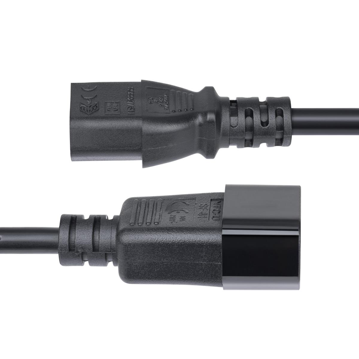 Power Extension Cord, C14 To C13 15a 250v, 14awg 4.5m