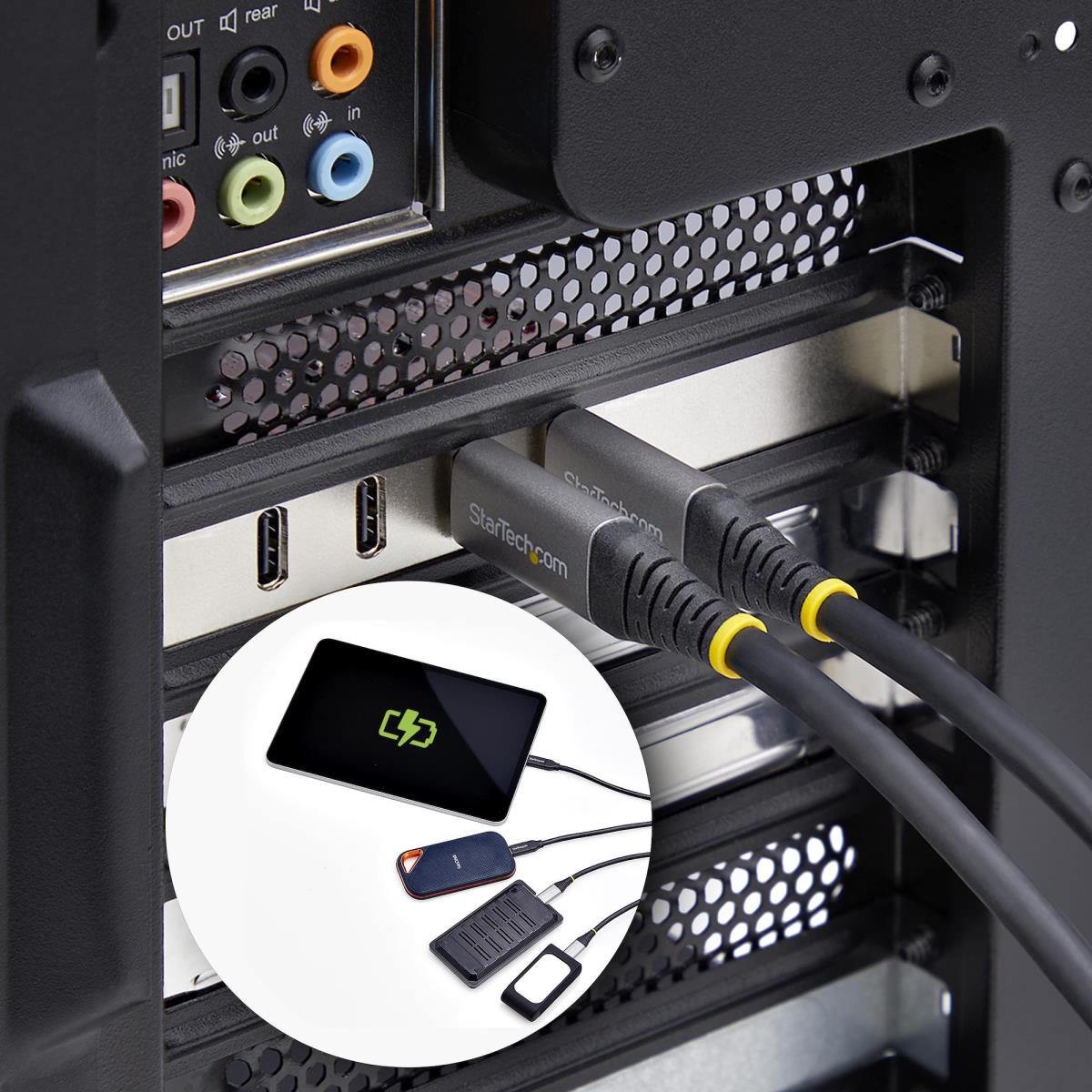 USB Controllers Pci-e Expansion Card - 4-port USB Type-c Pcie Card, USB 3.2 10gbps USB-c - 4x Independent