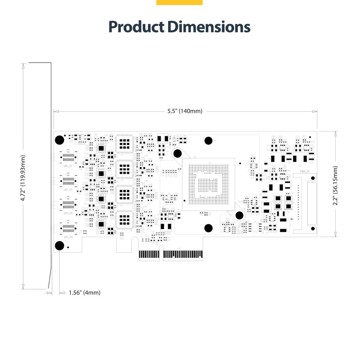 USB Controllers Pci-e Expansion Card - 4-port USB Type-c Pcie Card, USB 3.2 10gbps USB-c - 4x Independent