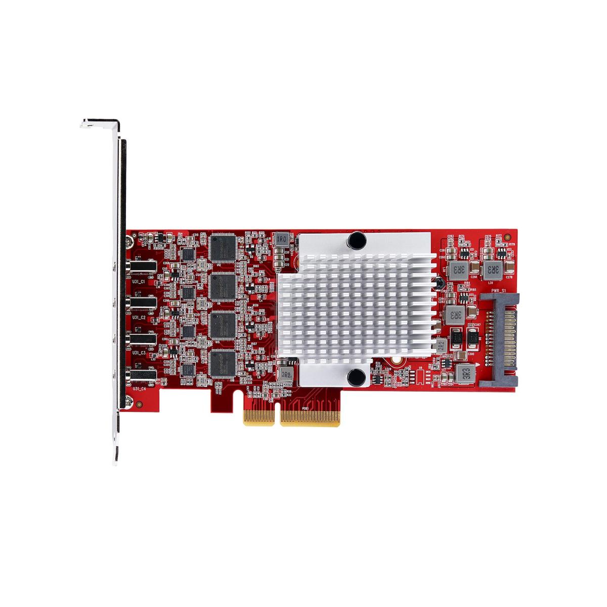 USB Controllers Pci-e Expansion Card - 4-port USB Type-c Pcie Card, USB 3.2 10gbps USB-c - 4x Independent
