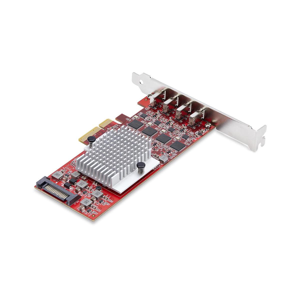 USB Controllers Pci-e Expansion Card - 4-port USB Type-c Pcie Card, USB 3.2 10gbps USB-c - 4x Independent
