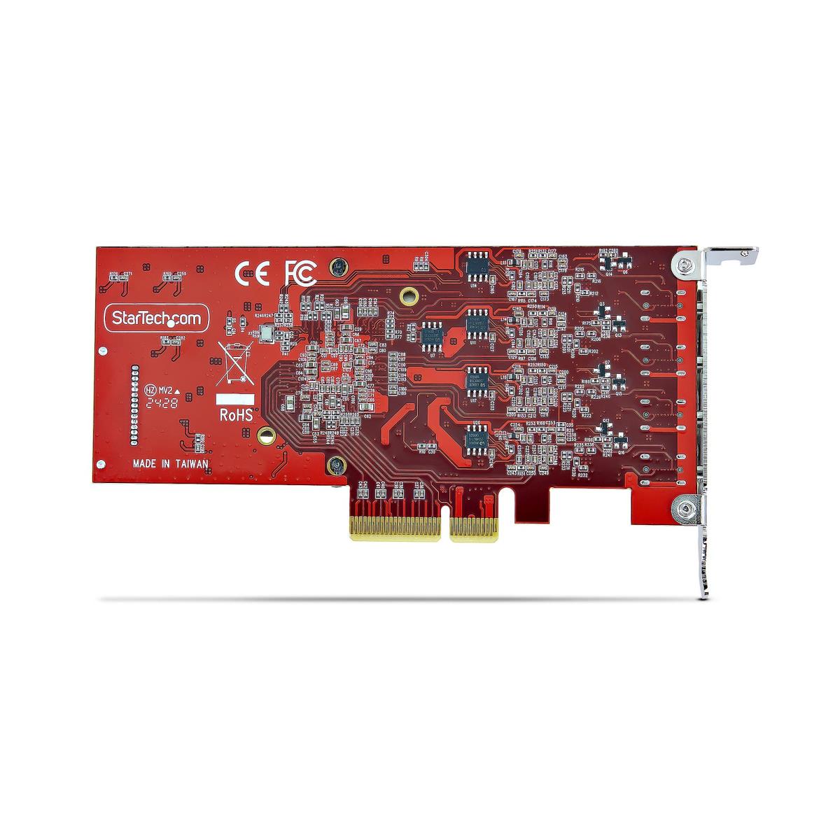 USB Controllers Pci-e Expansion Card - 4-port USB Type-c Pcie Card, USB 3.2 10gbps, USB-c - 4x Independent