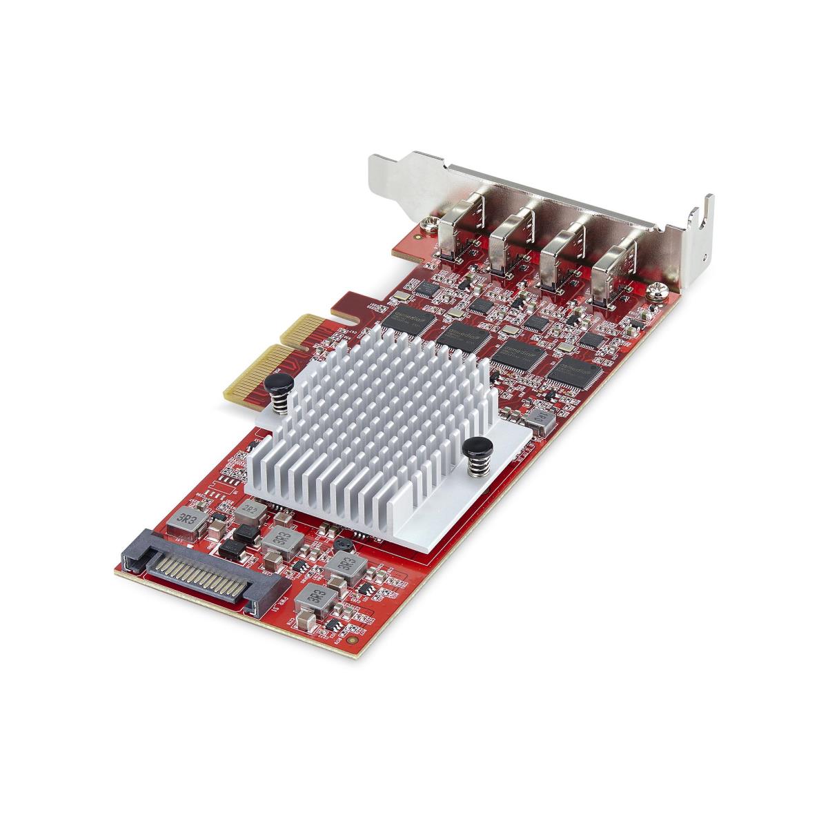 USB Controllers Pci-e Expansion Card - 4-port USB Type-c Pcie Card, USB 3.2 10gbps, USB-c - 4x Independent