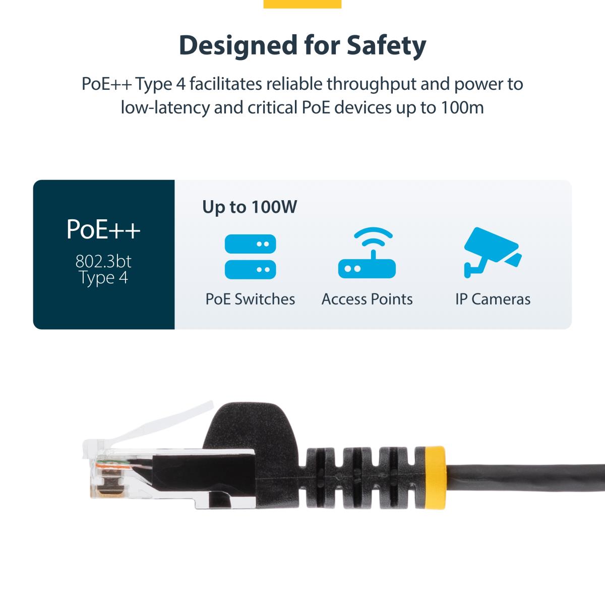 Patch Cable - CAT6 - Utp - Snagless - 5m Black Slim