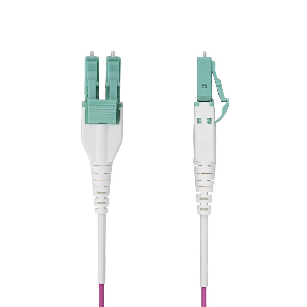 Fiber Optic Cable - Om4 Lc/lc Multimode 40g/100g Lommf/vcsel 15m Erika Violet
