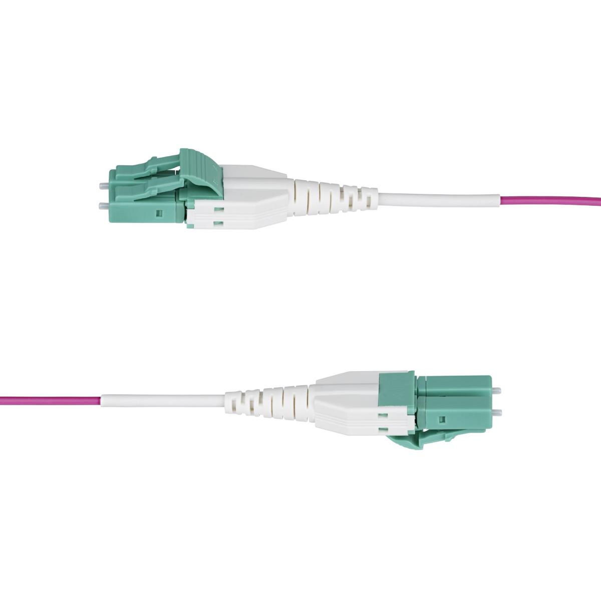 Fiber Optic Cable - Om4 Lc/lc Multimode 40g/100g Lommf/vcsel 5m Erika Violet