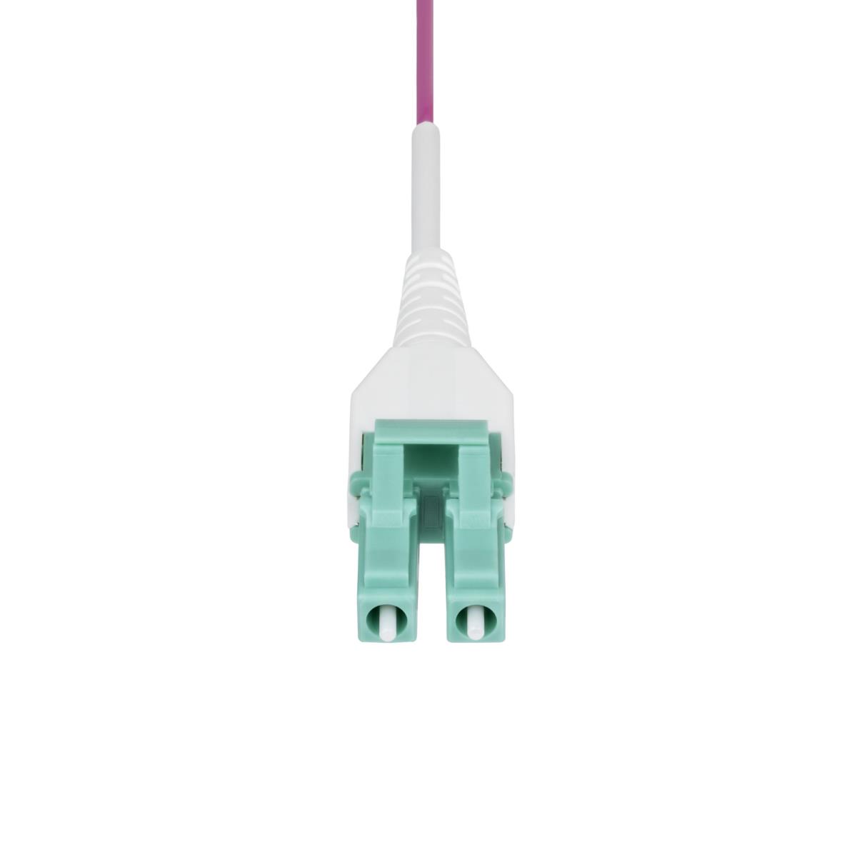 Fiber Optic Cable - Om4 Lc/lc Multimode 40g/100g Lommf/vcsel 10m Erika Violet