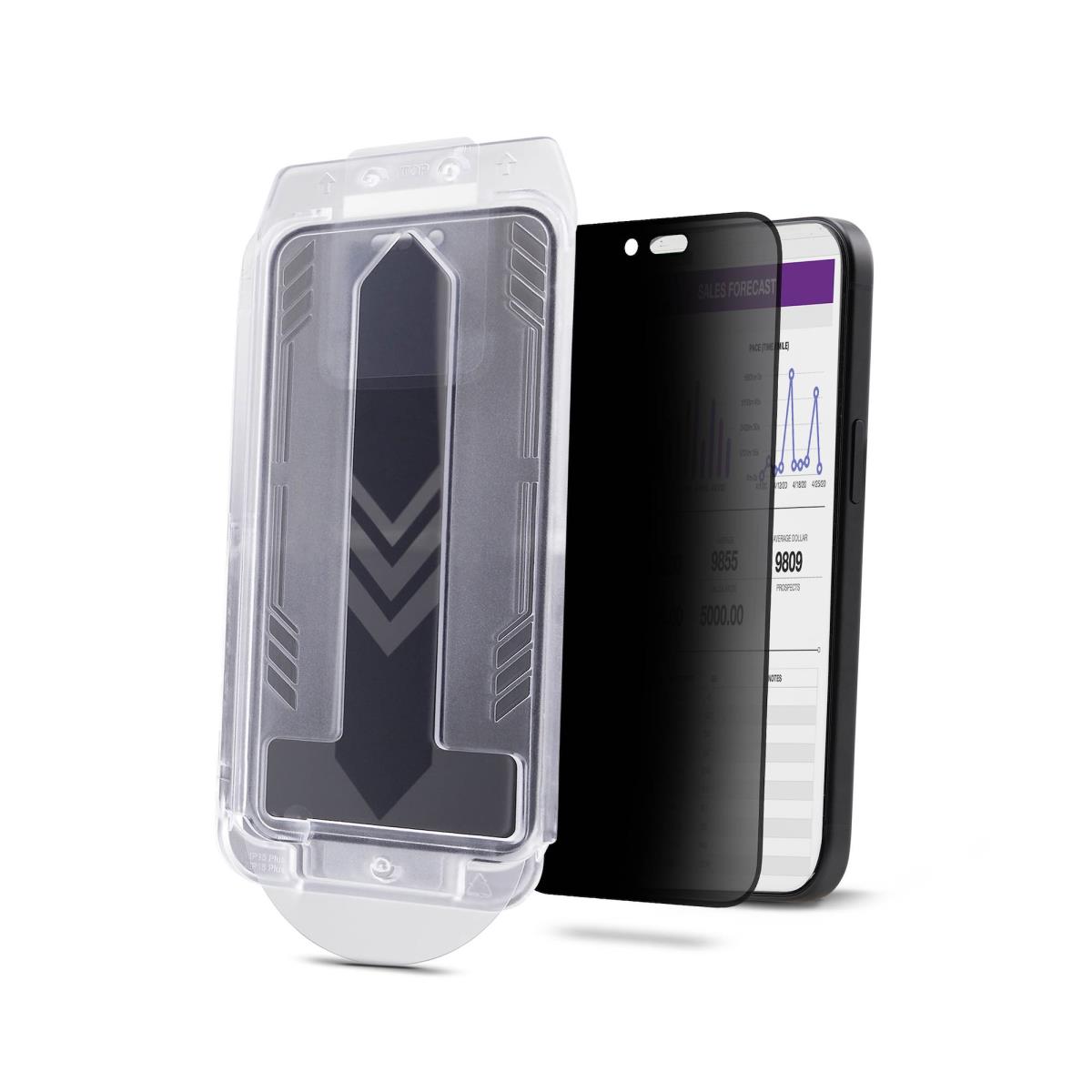 Privacy Screen For iPhone 16 - 4-way 360 - Supports Portrait/landscape - Touch-enabled - 4way Filter, Taa