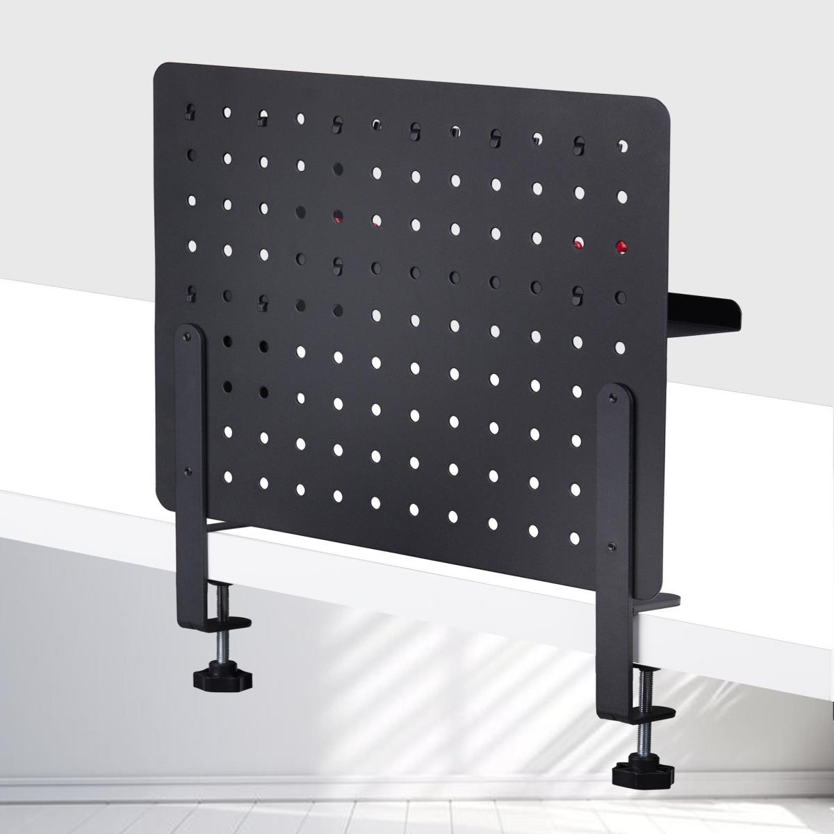 Clamp-on Pegboard Organizer - With Accessories Steel Black