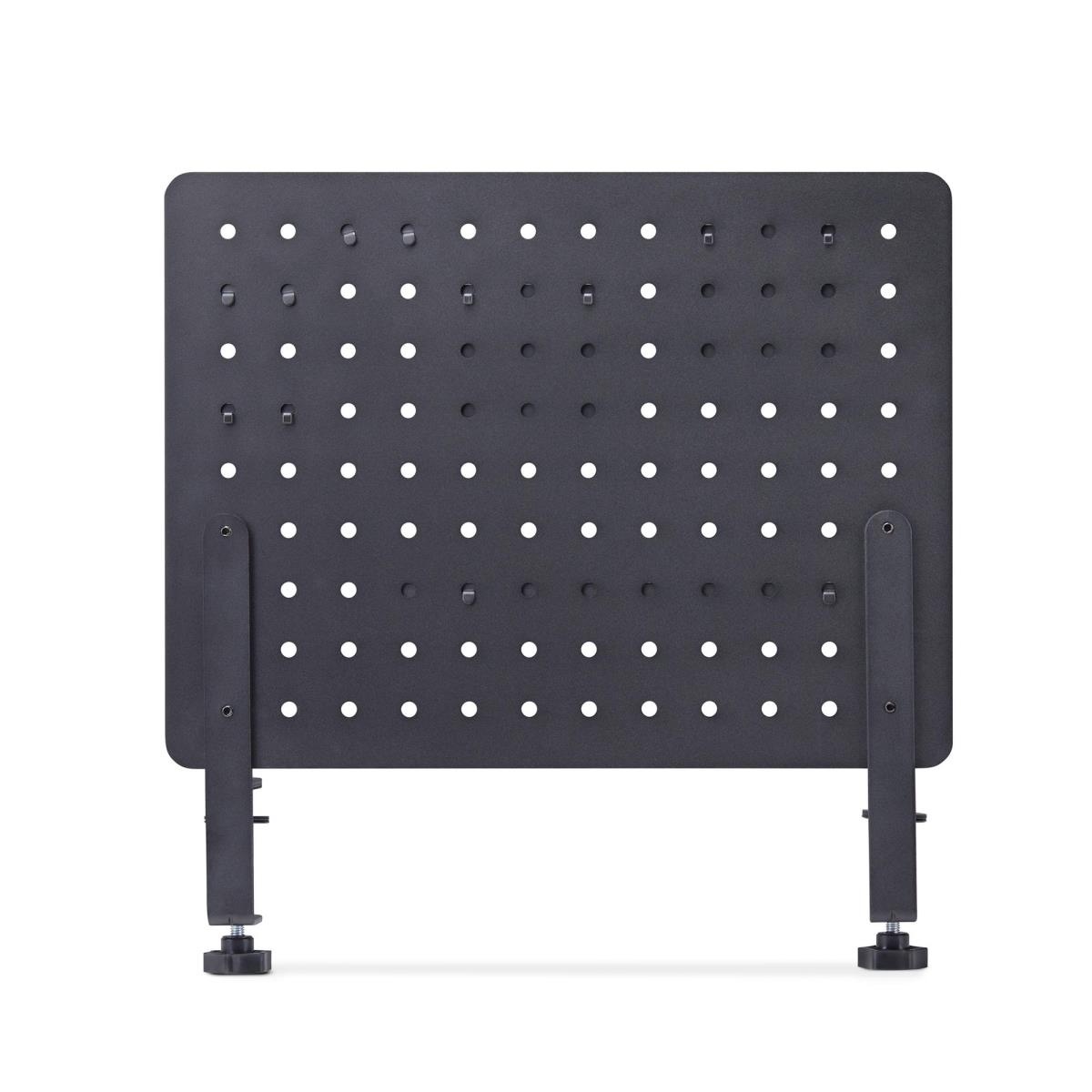 Clamp-on Pegboard Organizer - With Accessories Steel Black