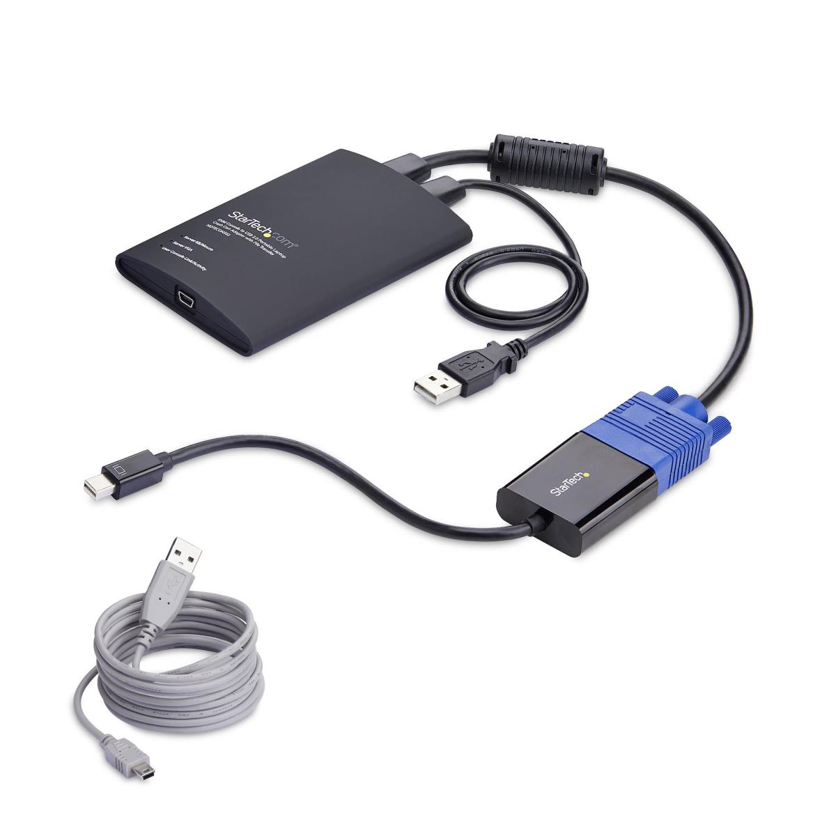 Portable Laptop Crash Cart Adapter, USB/vga/mini DisplayPort KVM Console, File Transfer And Video Capture, Taa Compliant