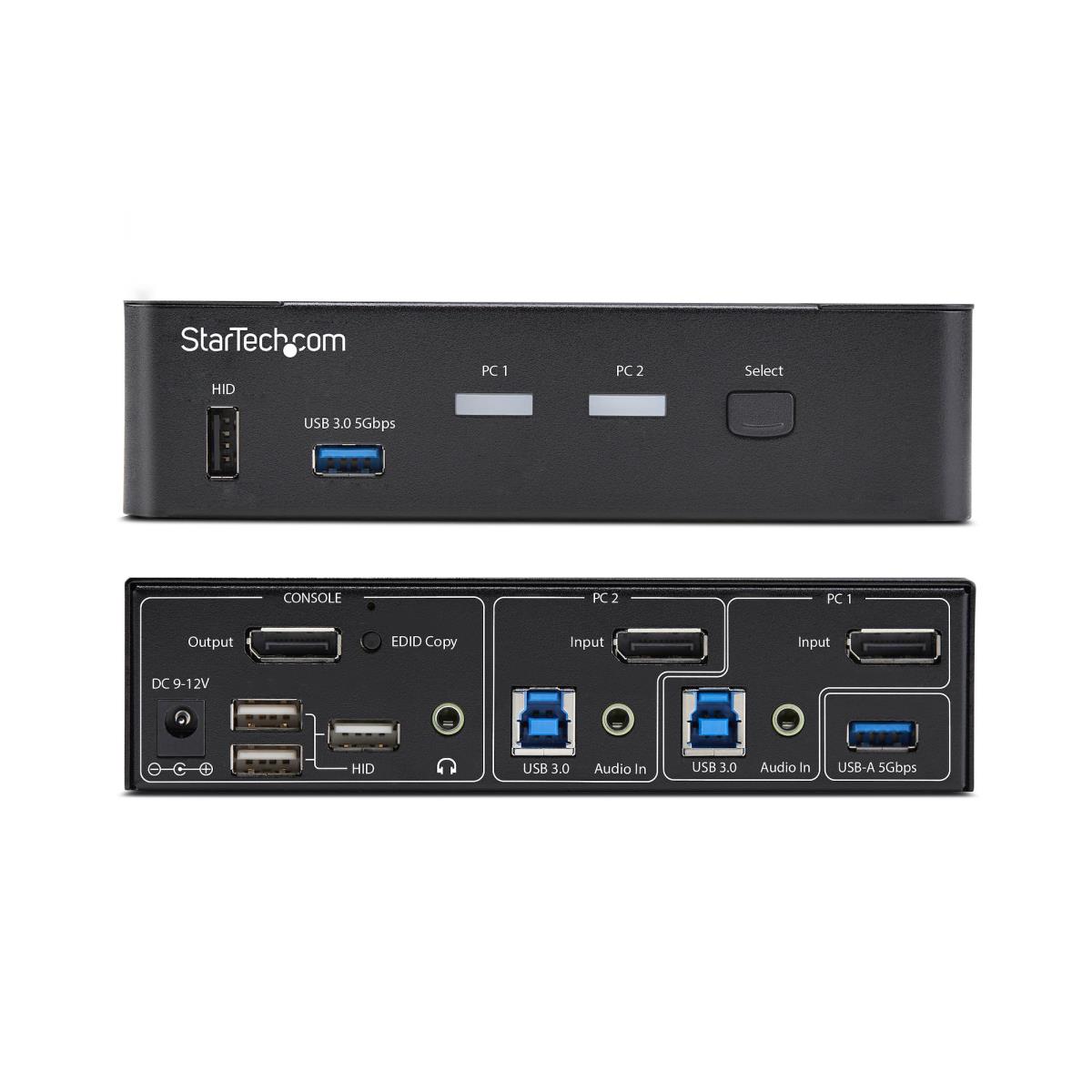 DisplayPort KVM Switch 2-port USB 3.0