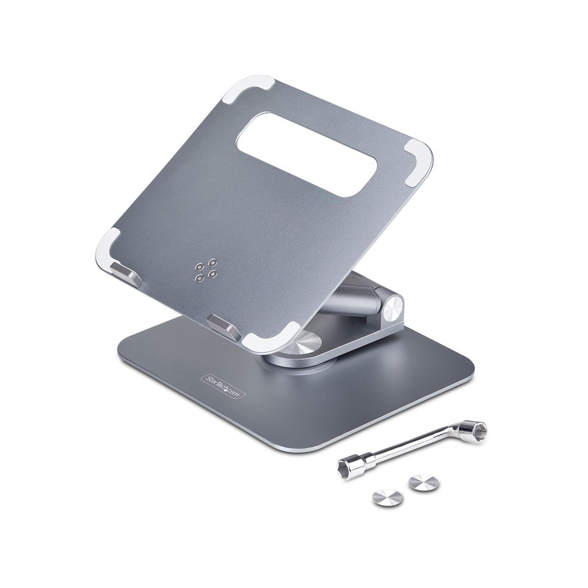 Telescopic Laptop Stand - 360 Swivel Base Rotating Computer Riser For Desk