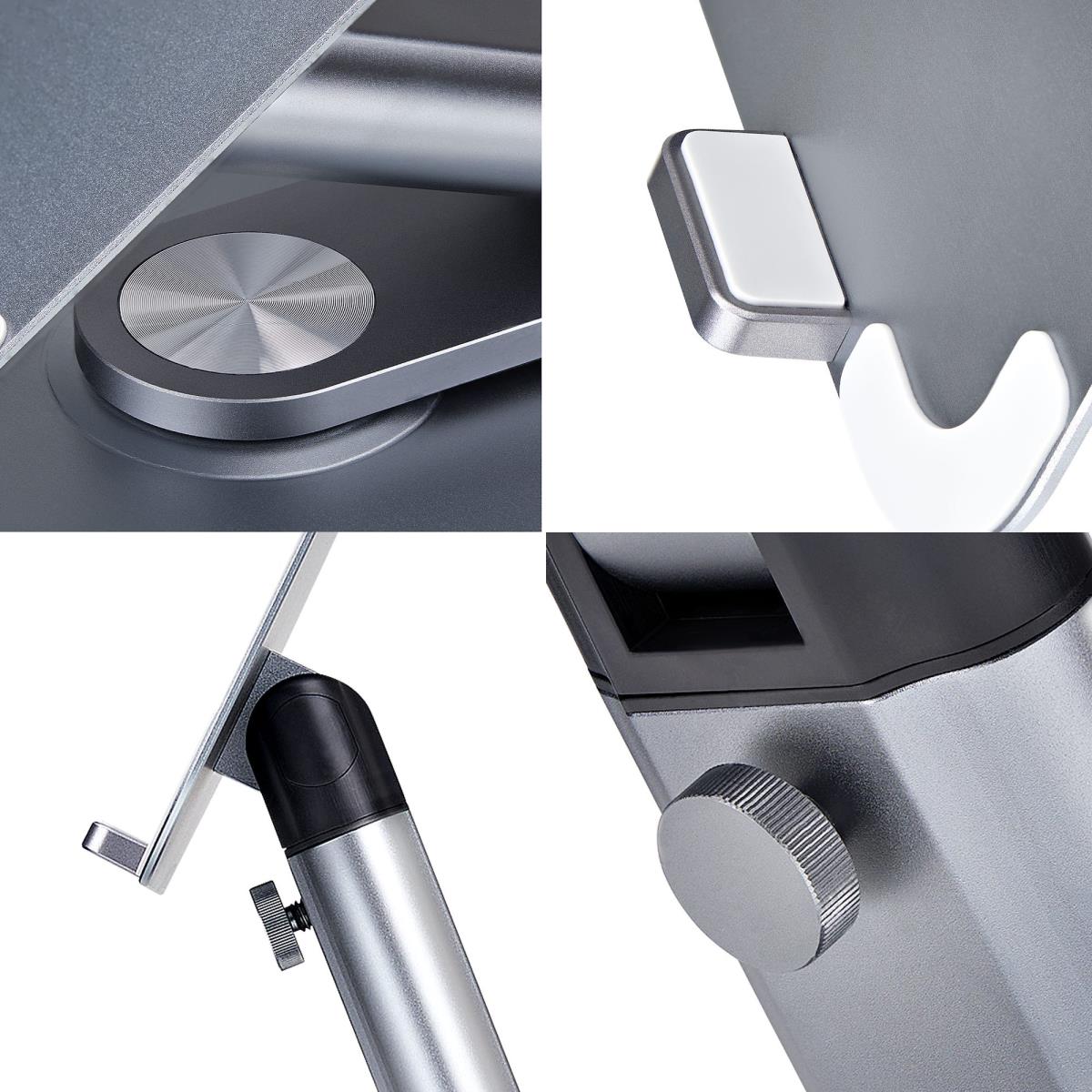 Telescopic Laptop Stand - 360 Swivel Base Rotating Computer Riser For Desk