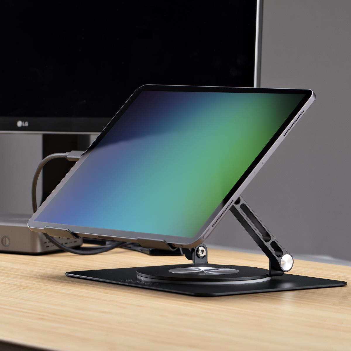 Rotating Laptop Stand - 360 Swivel Ergonomic Desk Riser For Computer